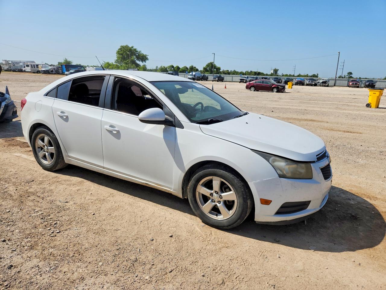 2013 Chevrolet Cruze Lt White vin: 1G1PC5SB8D7159906