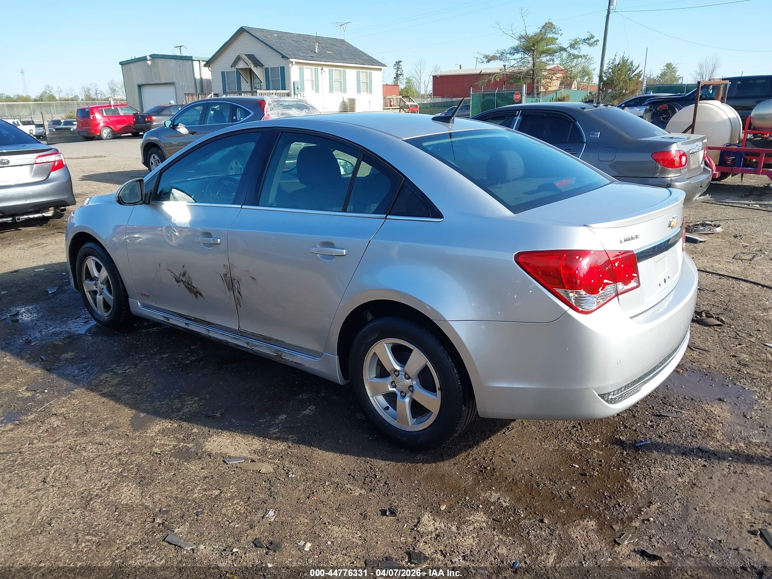 2013 Chevrolet Cruze 1lt Auto Silver vin: 1G1PC5SB8D7167455