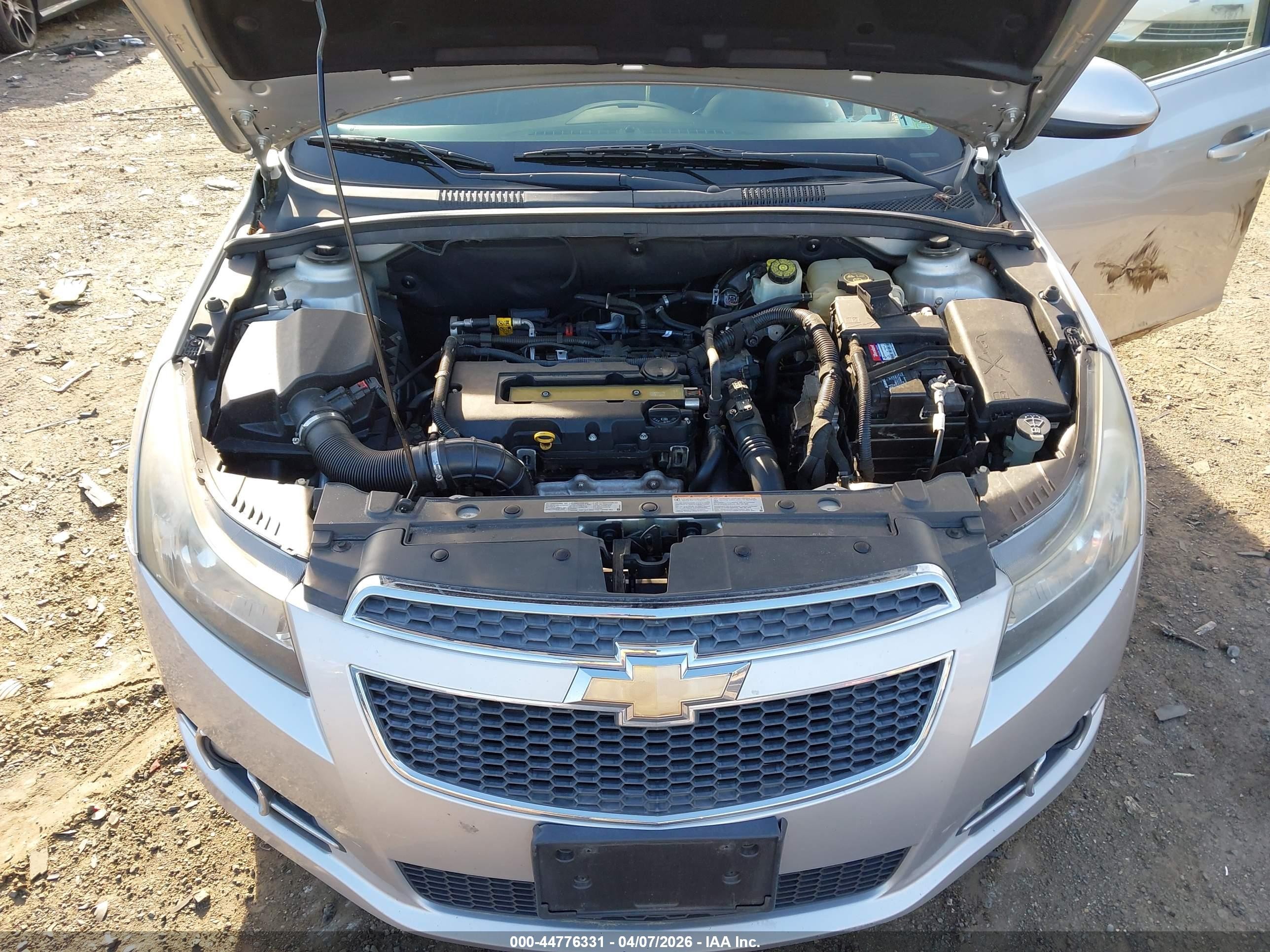 2013 Chevrolet Cruze 1lt Auto Silver vin: 1G1PC5SB8D7167455