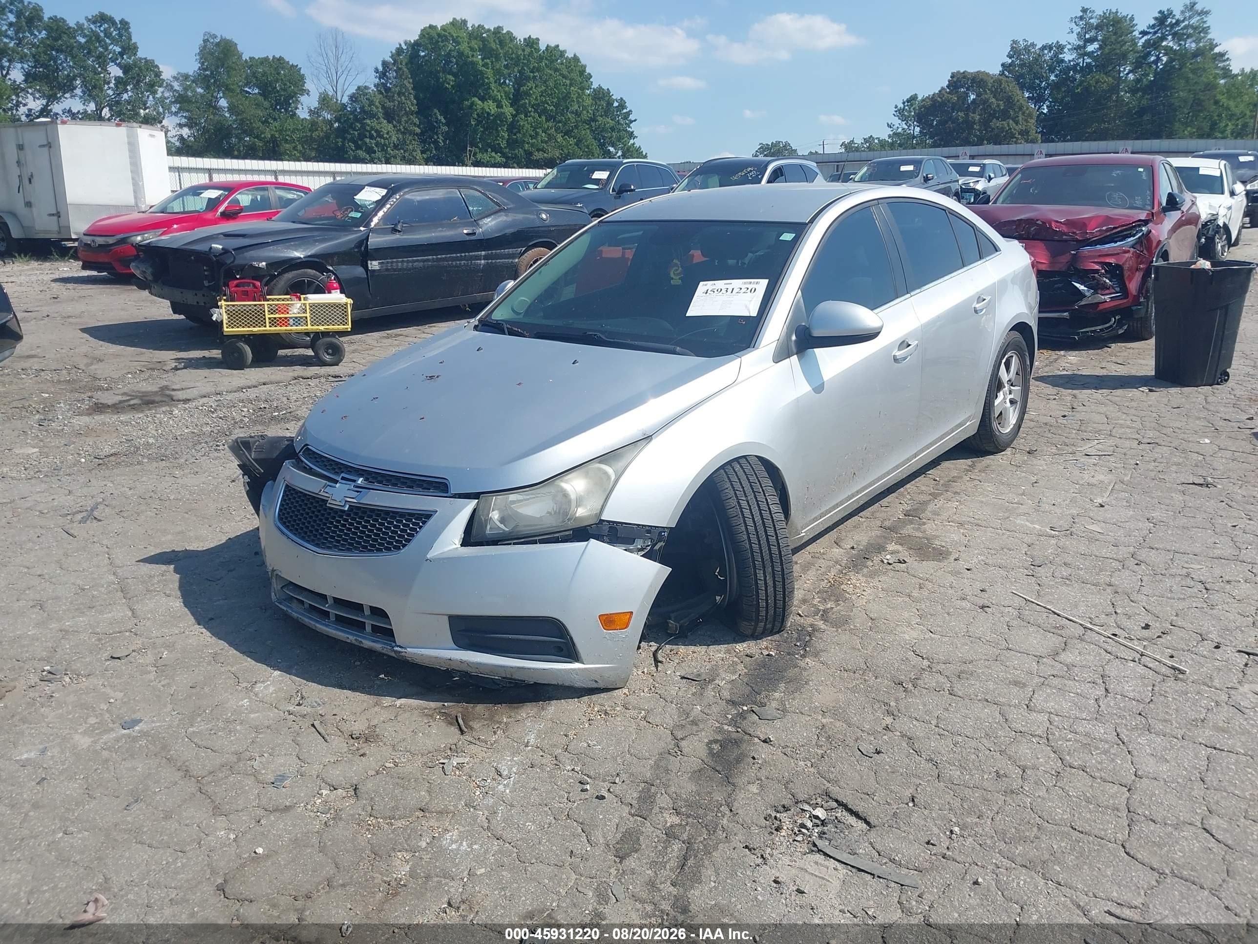 2013 Chevrolet Cruze 1lt Auto Silver vin: 1G1PC5SB8D7183168