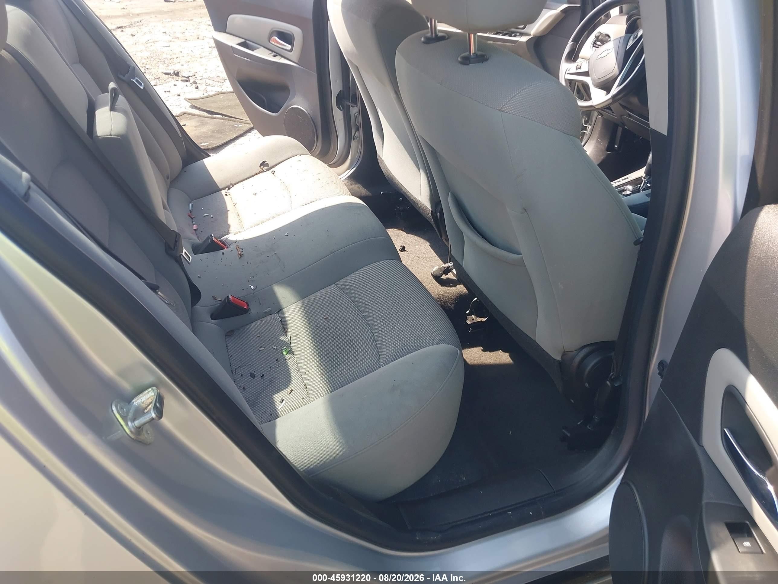 2013 Chevrolet Cruze 1lt Auto Silver vin: 1G1PC5SB8D7183168