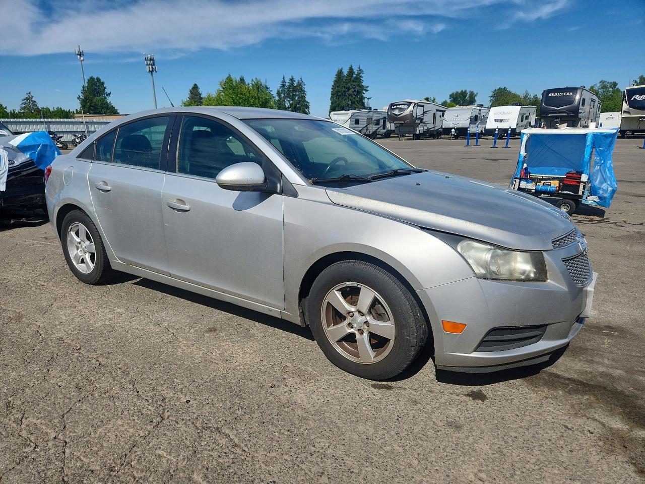 2013 Chevrolet Cruze Lt Silver vin: 1G1PC5SB8D7197491