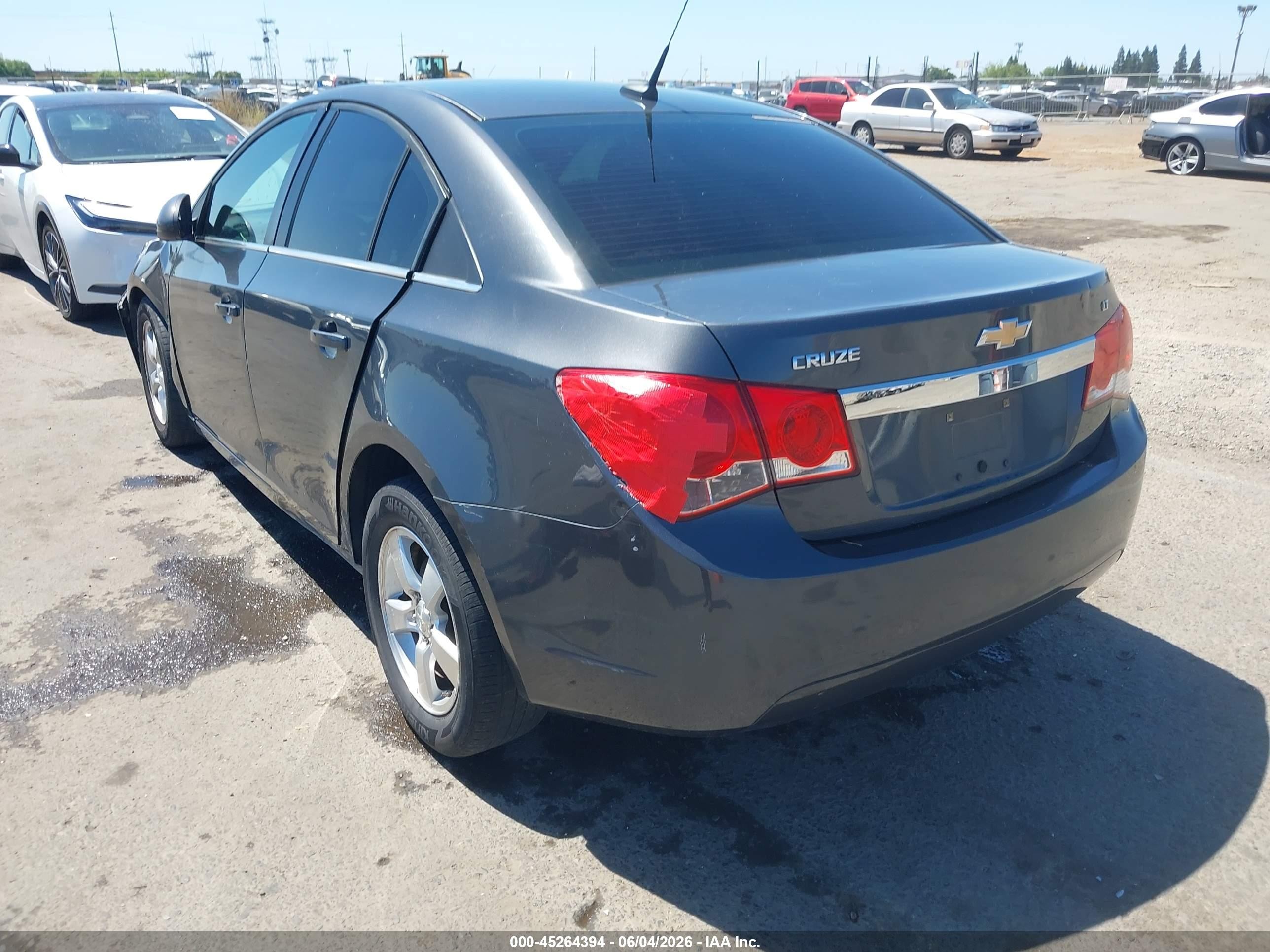 2013 Chevrolet Cruze 1lt Auto Gray vin: 1G1PC5SB8D7203970