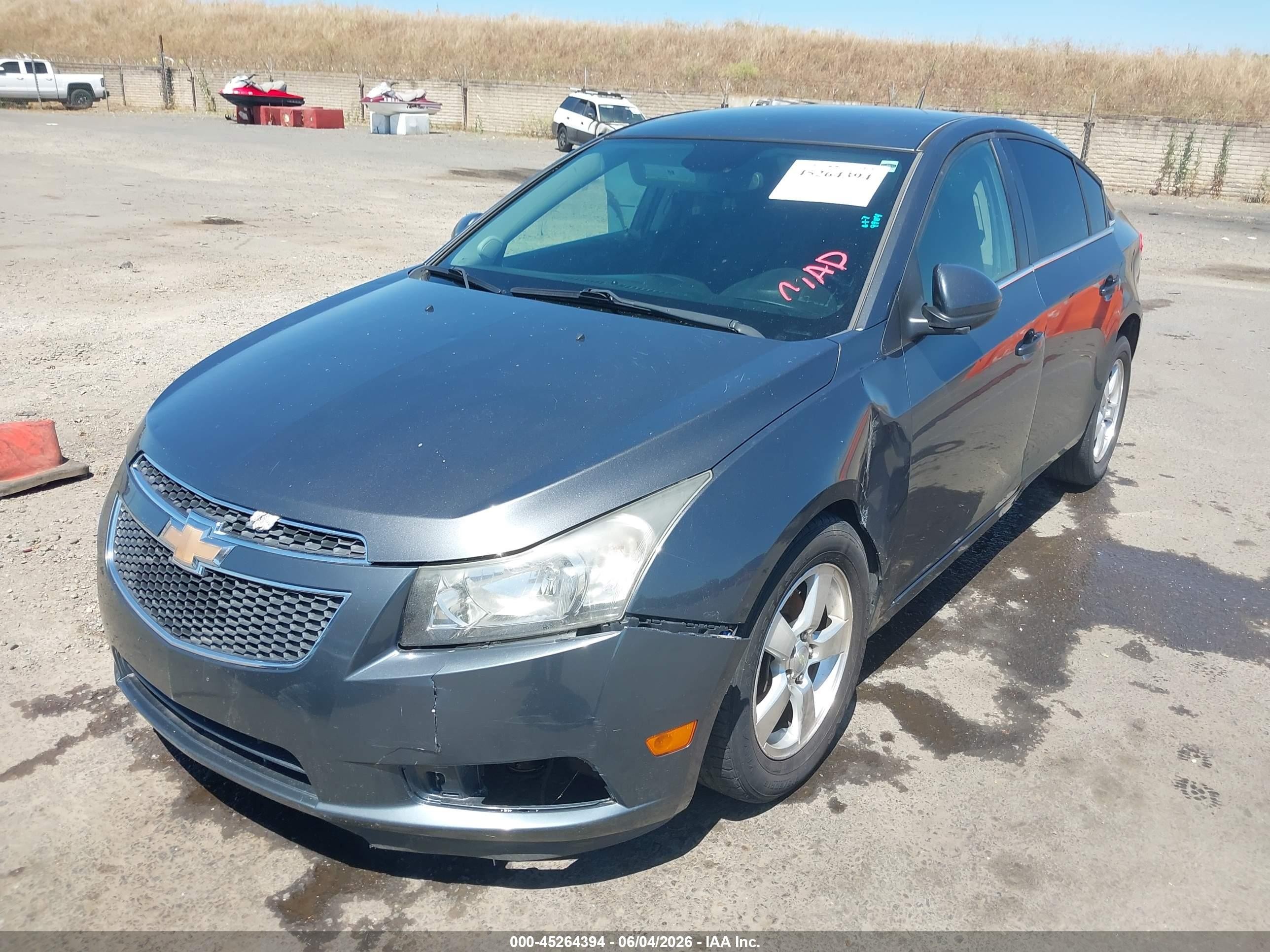 2013 Chevrolet Cruze 1lt Auto Gray vin: 1G1PC5SB8D7203970