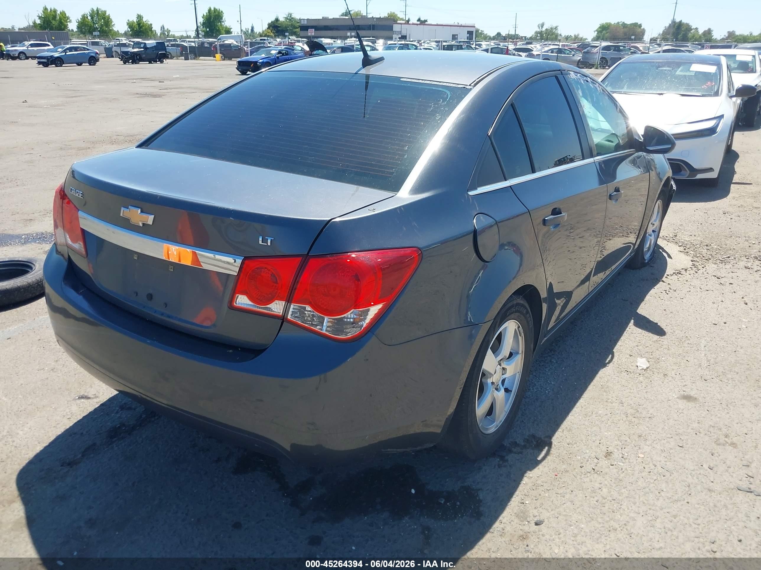 2013 Chevrolet Cruze 1lt Auto Gray vin: 1G1PC5SB8D7203970