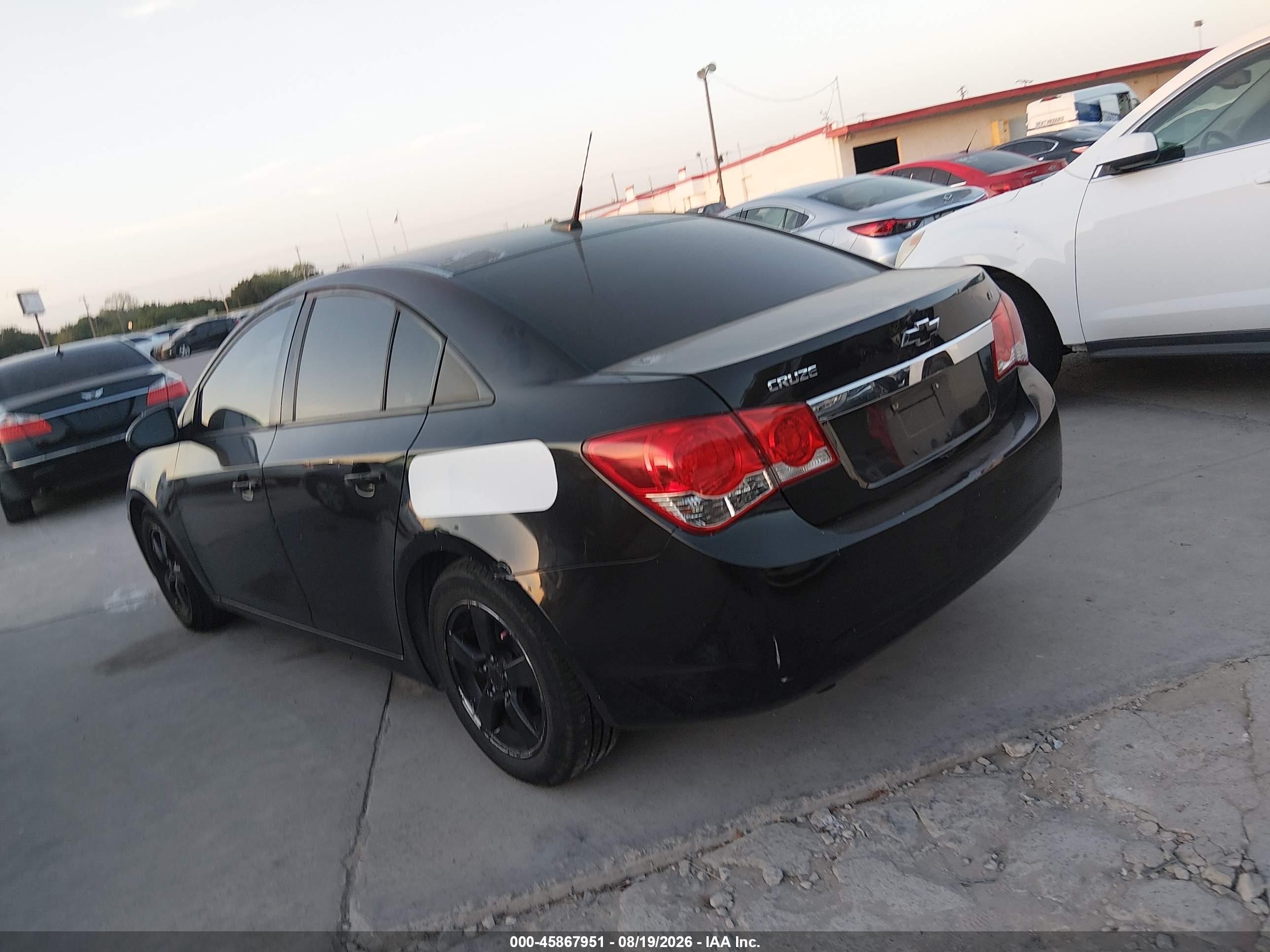 2013 Chevrolet Cruze 1lt Auto Black vin: 1G1PC5SB8D7206190