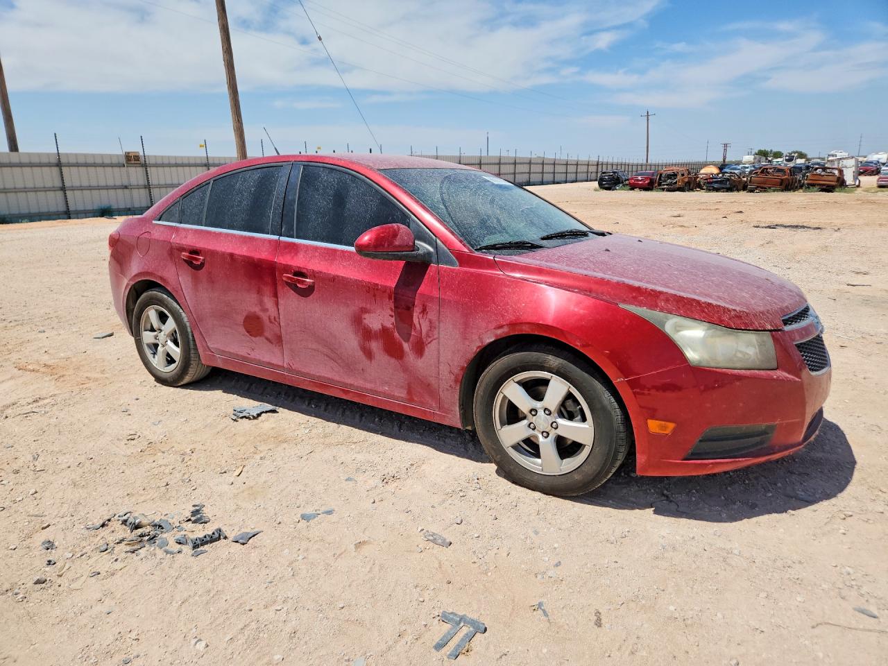 2013 Chevrolet Cruze Lt Burgundy vin: 1G1PC5SB8D7219070