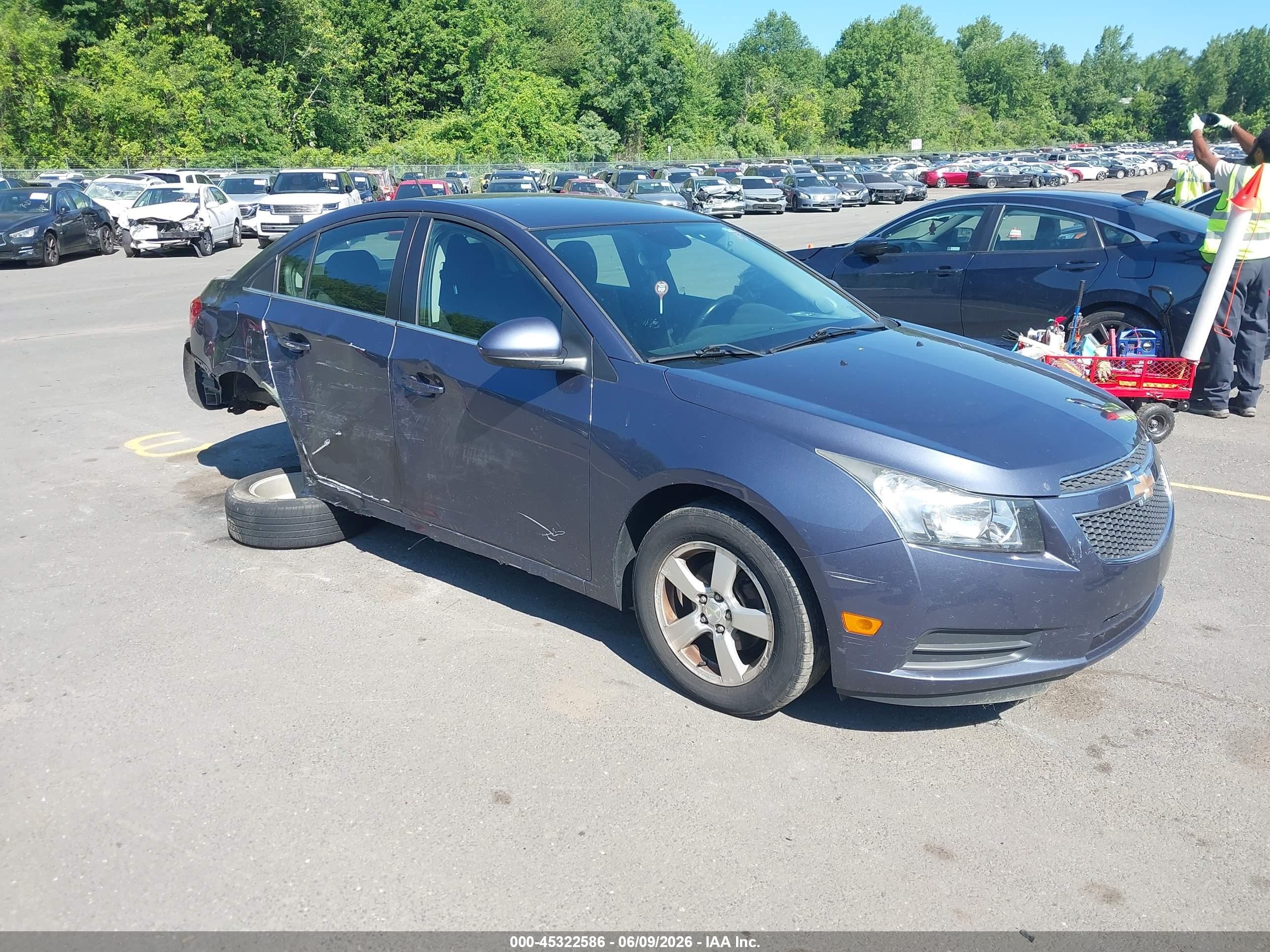 2013 Chevrolet Cruze 1lt Auto Blue vin: 1G1PC5SB8D7236760