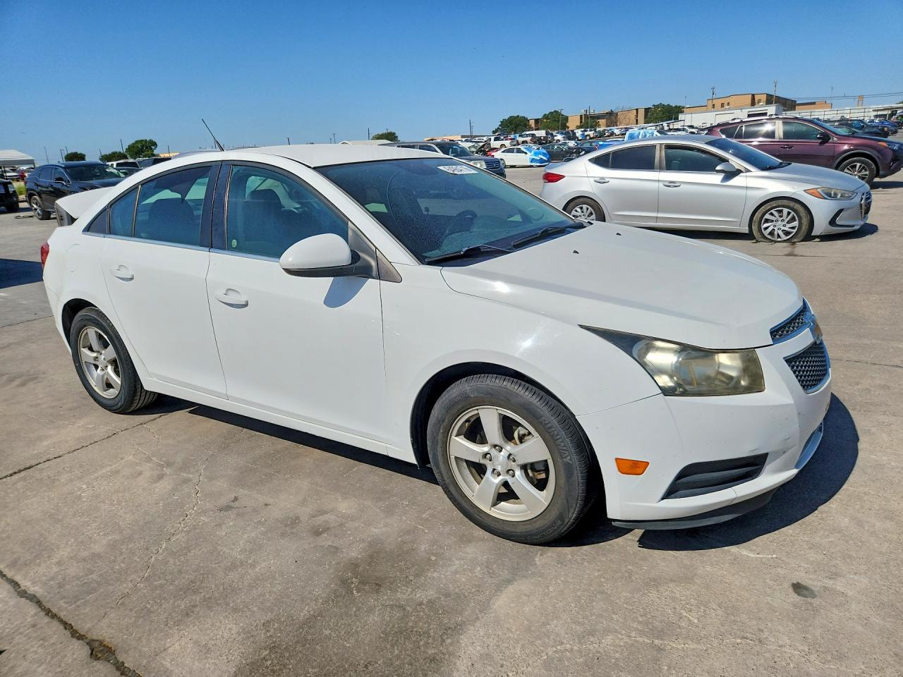 2013 Chevrolet Cruze Lt White vin: 1G1PC5SB8D7250559