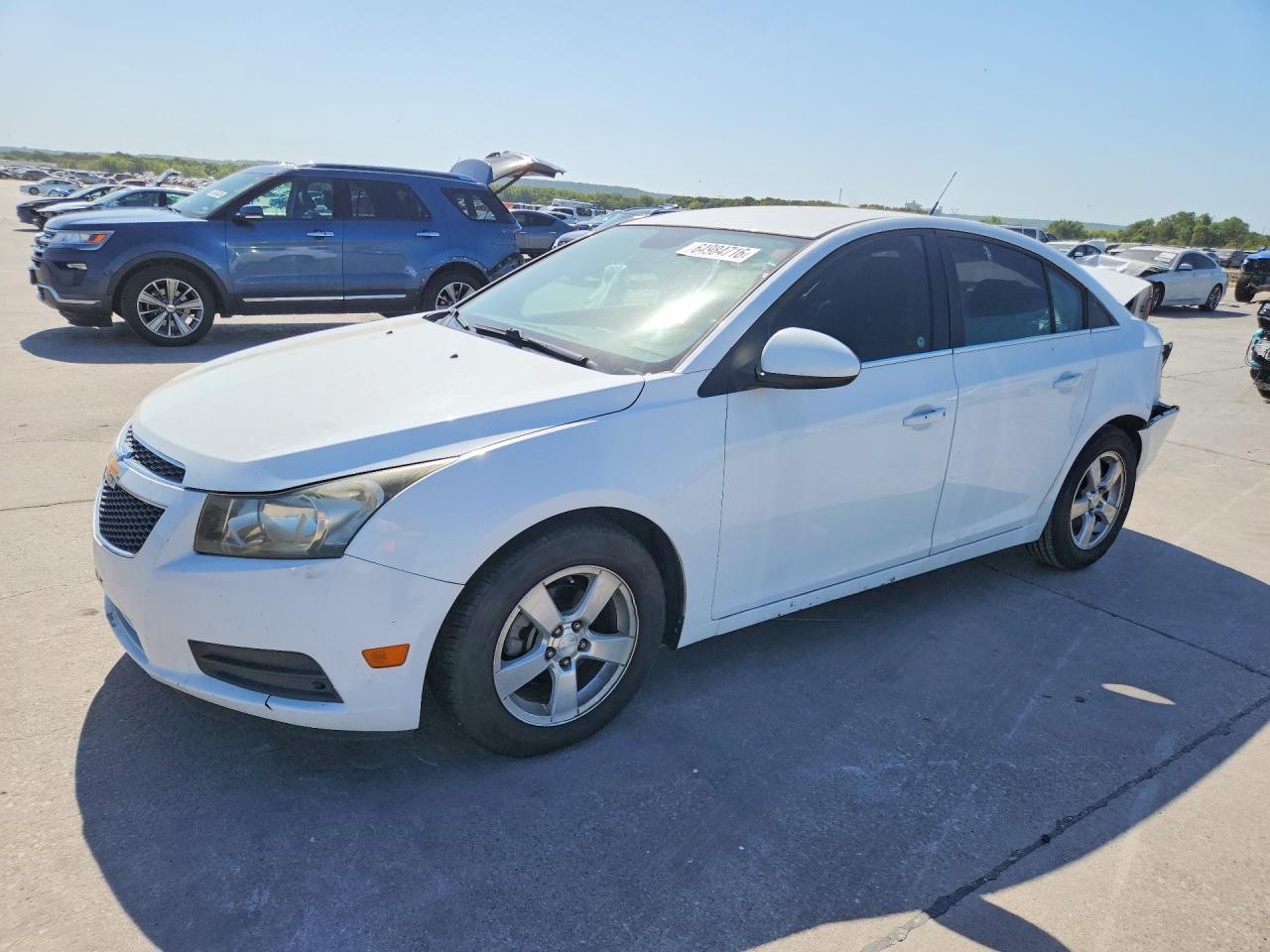 2013 Chevrolet Cruze Lt White vin: 1G1PC5SB8D7250559