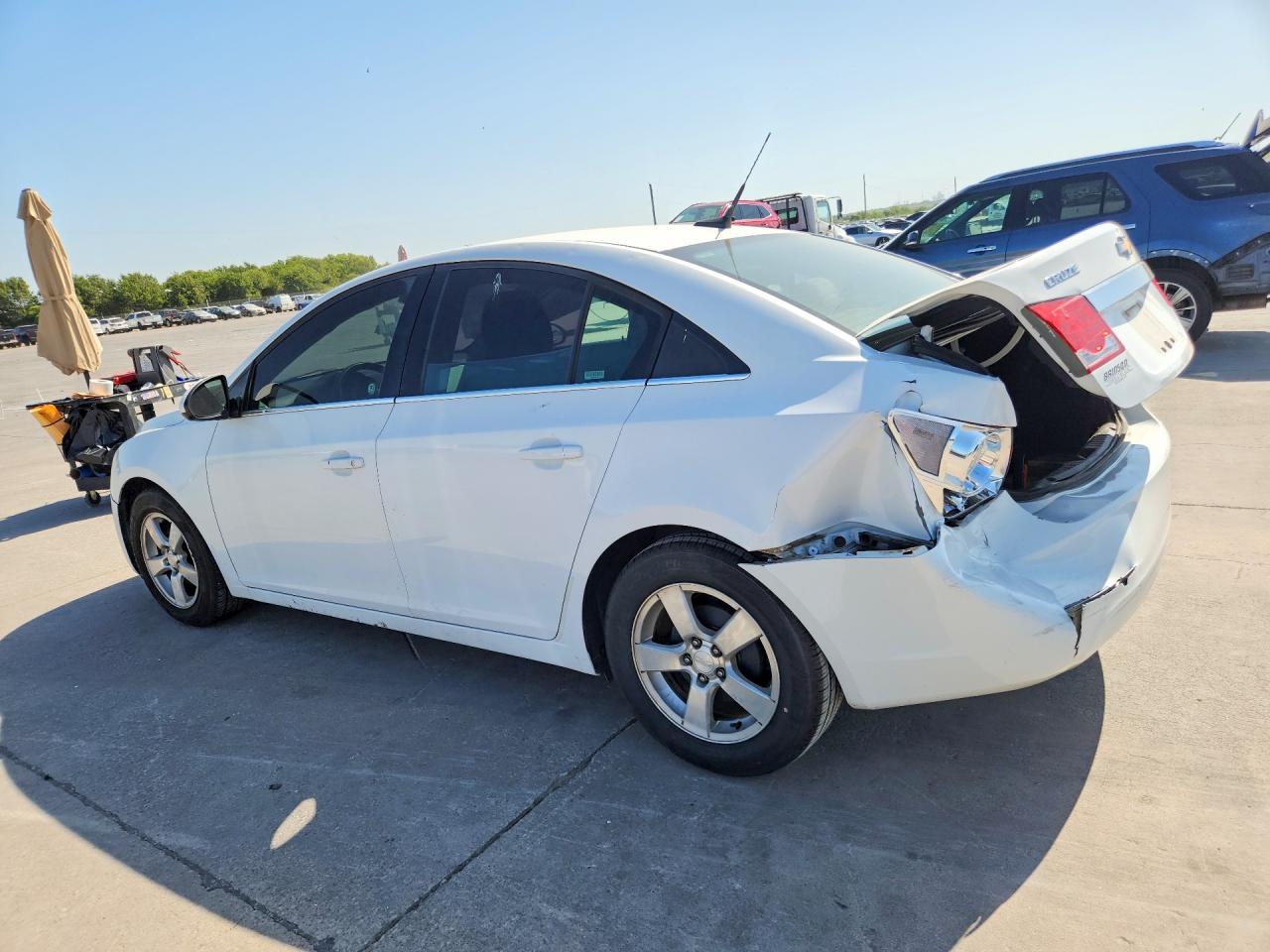 2013 Chevrolet Cruze Lt White vin: 1G1PC5SB8D7250559