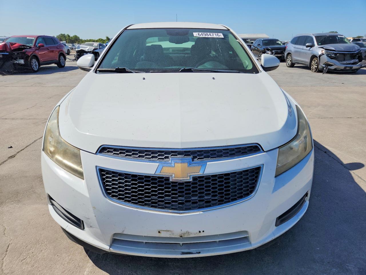 2013 Chevrolet Cruze Lt White vin: 1G1PC5SB8D7250559