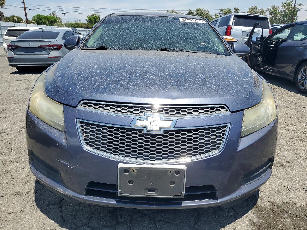 2013 Chevrolet Cruze Lt Blue vin: 1G1PC5SB8D7263814
