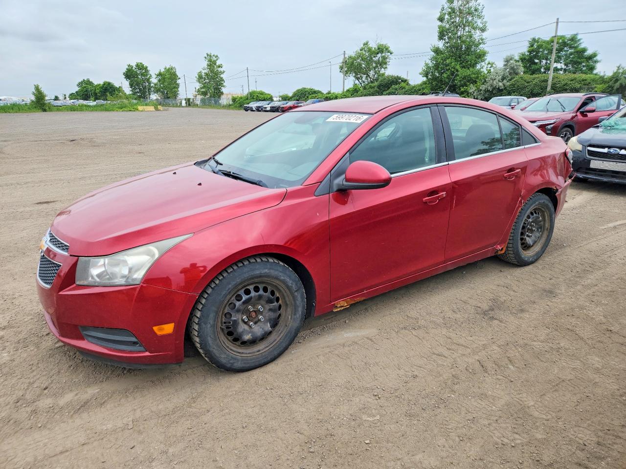 2013 Chevrolet Cruze Lt Burgundy vin: 1G1PC5SB8D7294478