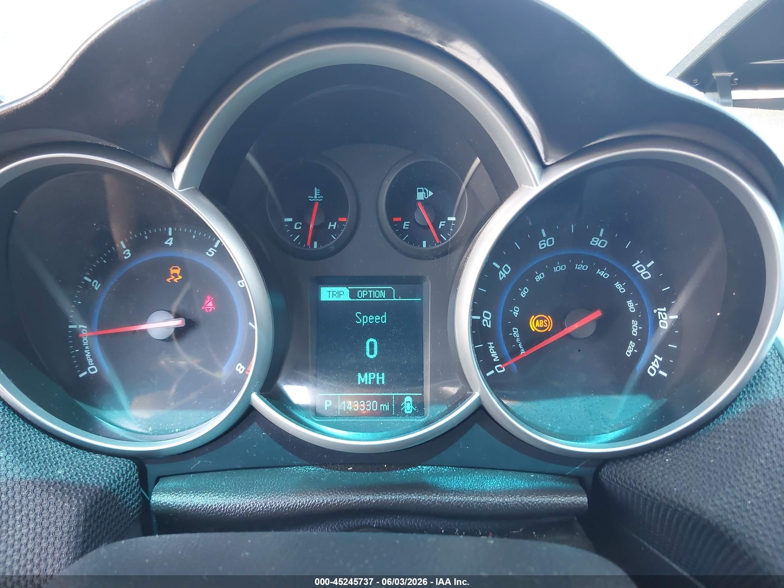2013 Chevrolet Cruze 1lt Auto Серый vin: 1G1PC5SB8D7305219