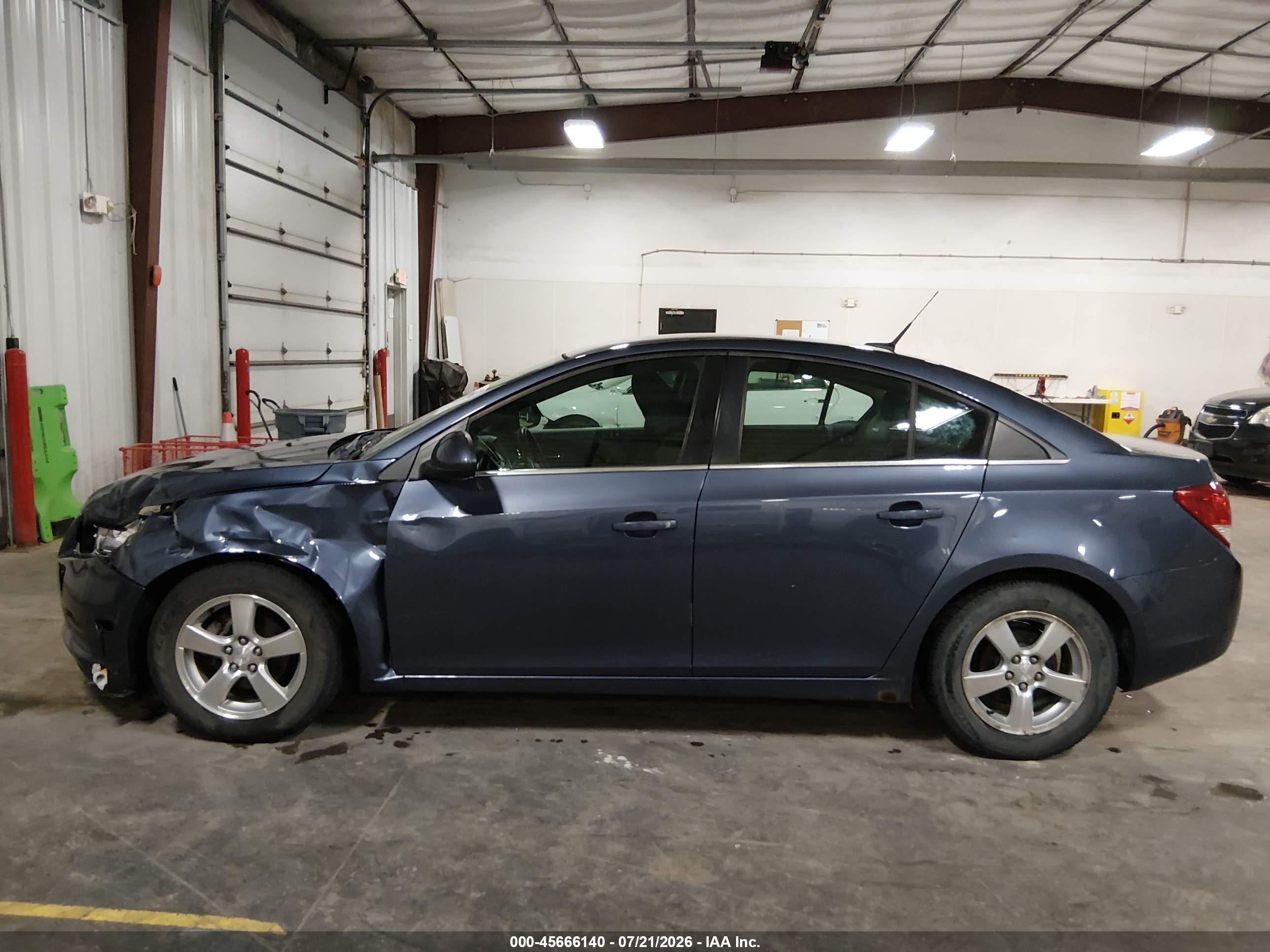 2013 Chevrolet Cruze 1lt Auto Light Blue vin: 1G1PC5SB8D7310498