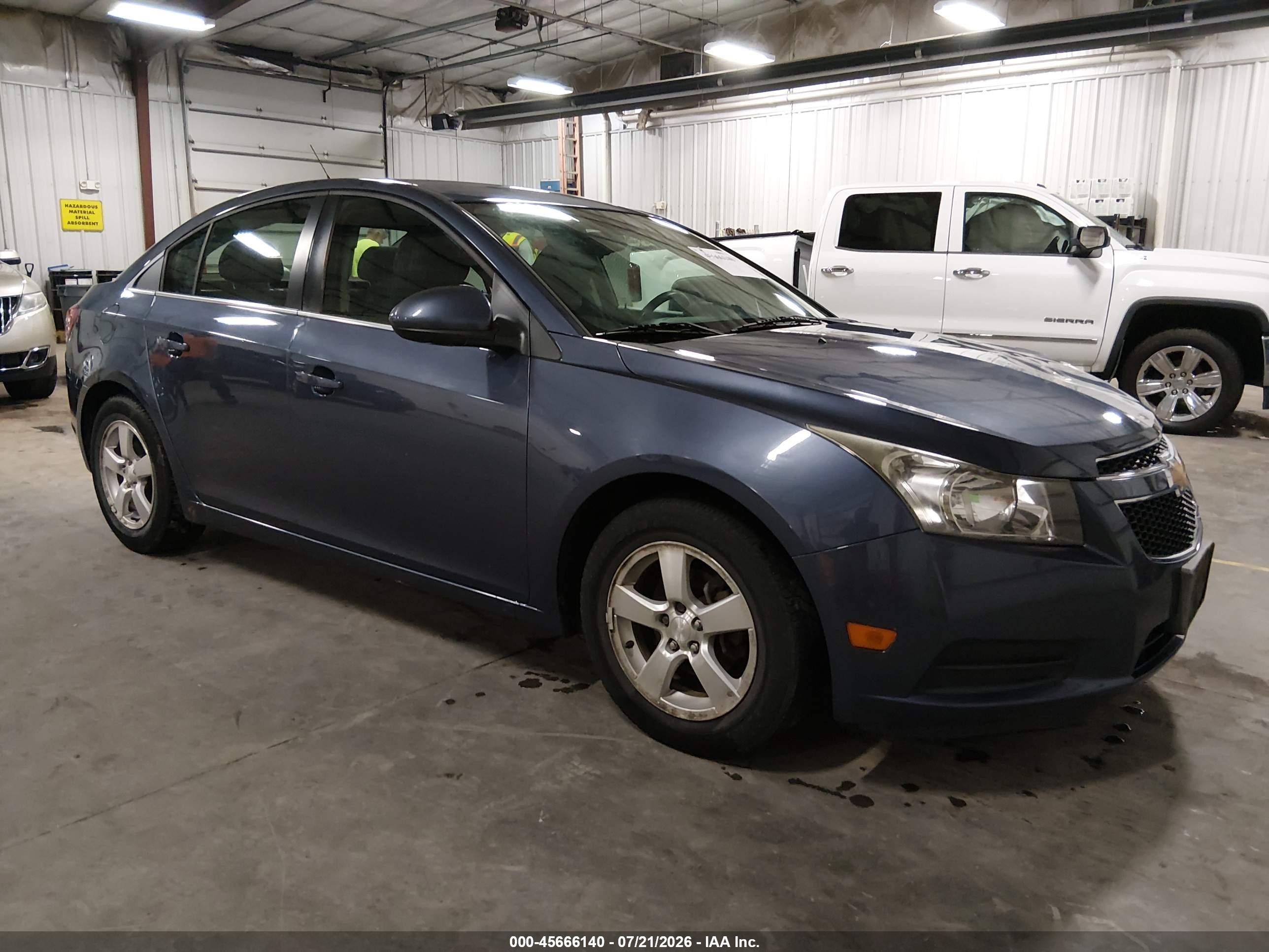 2013 Chevrolet Cruze 1lt Auto Light Blue vin: 1G1PC5SB8D7310498