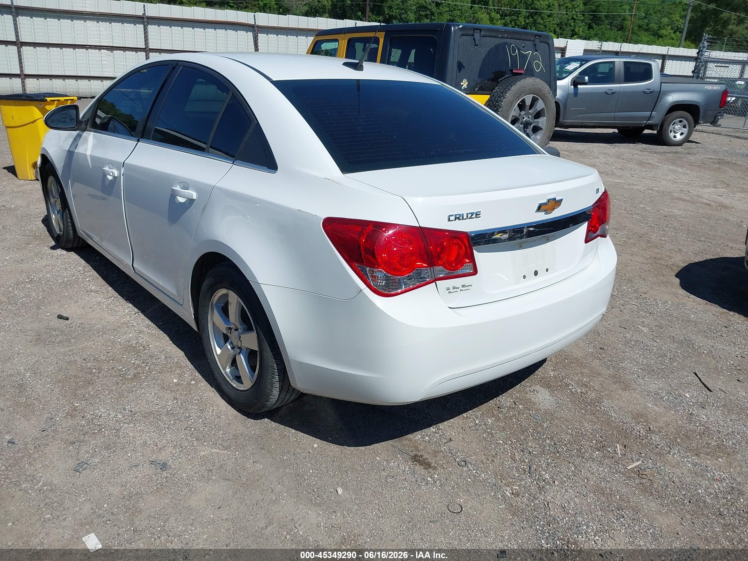 2014 Chevrolet Cruze 1lt Auto White vin: 1G1PC5SB8E7162208