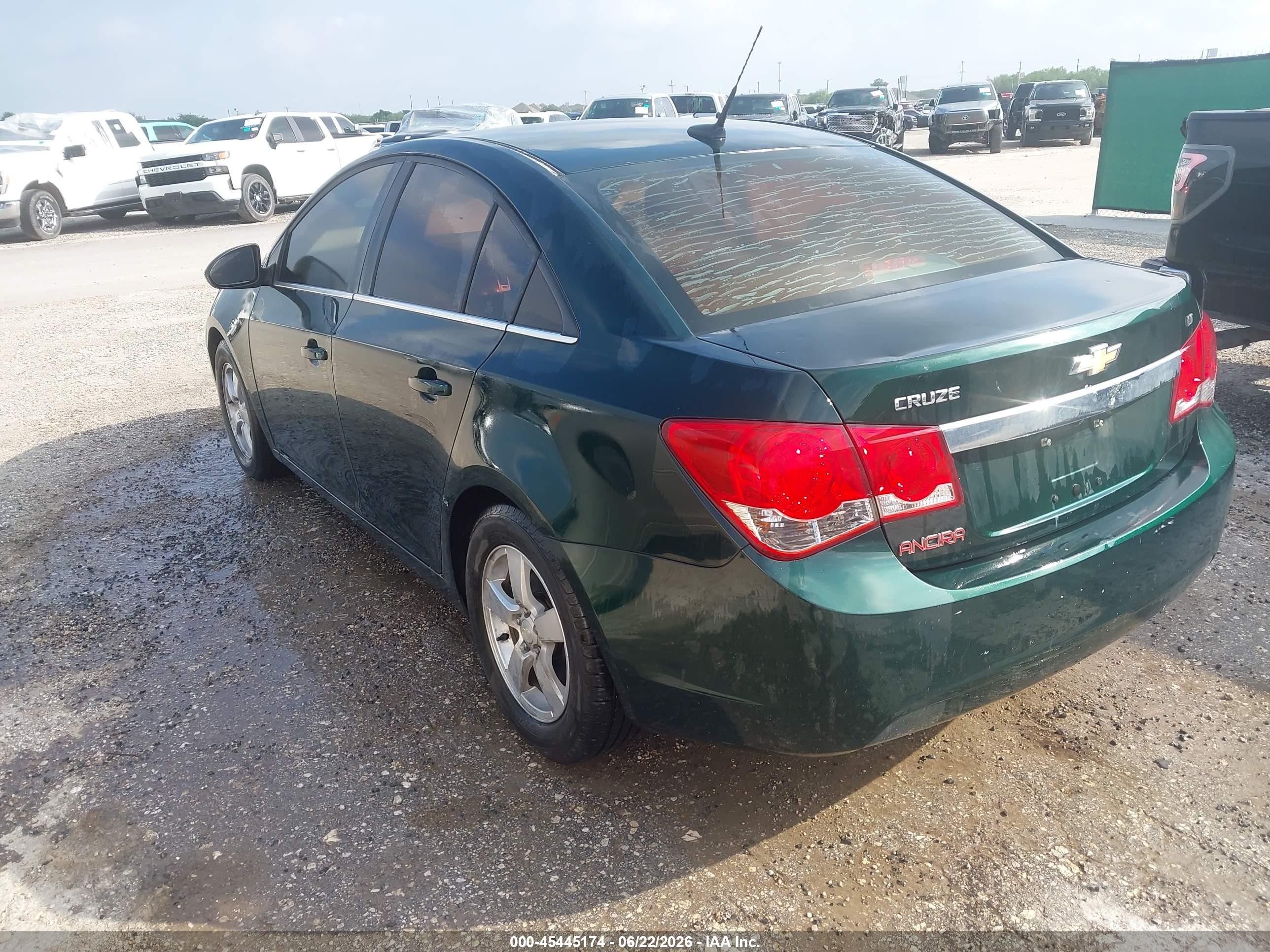 2014 Chevrolet Cruze 1lt Auto Green vin: 1G1PC5SB8E7163553