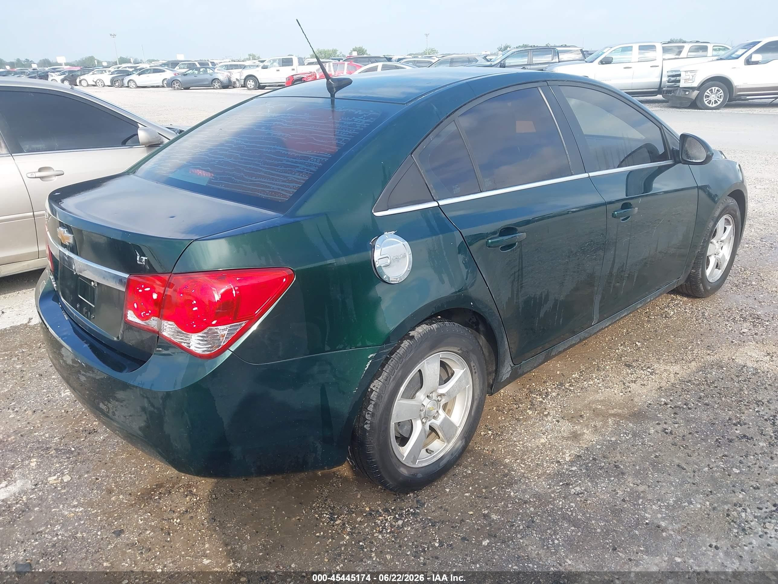2014 Chevrolet Cruze 1lt Auto Green vin: 1G1PC5SB8E7163553