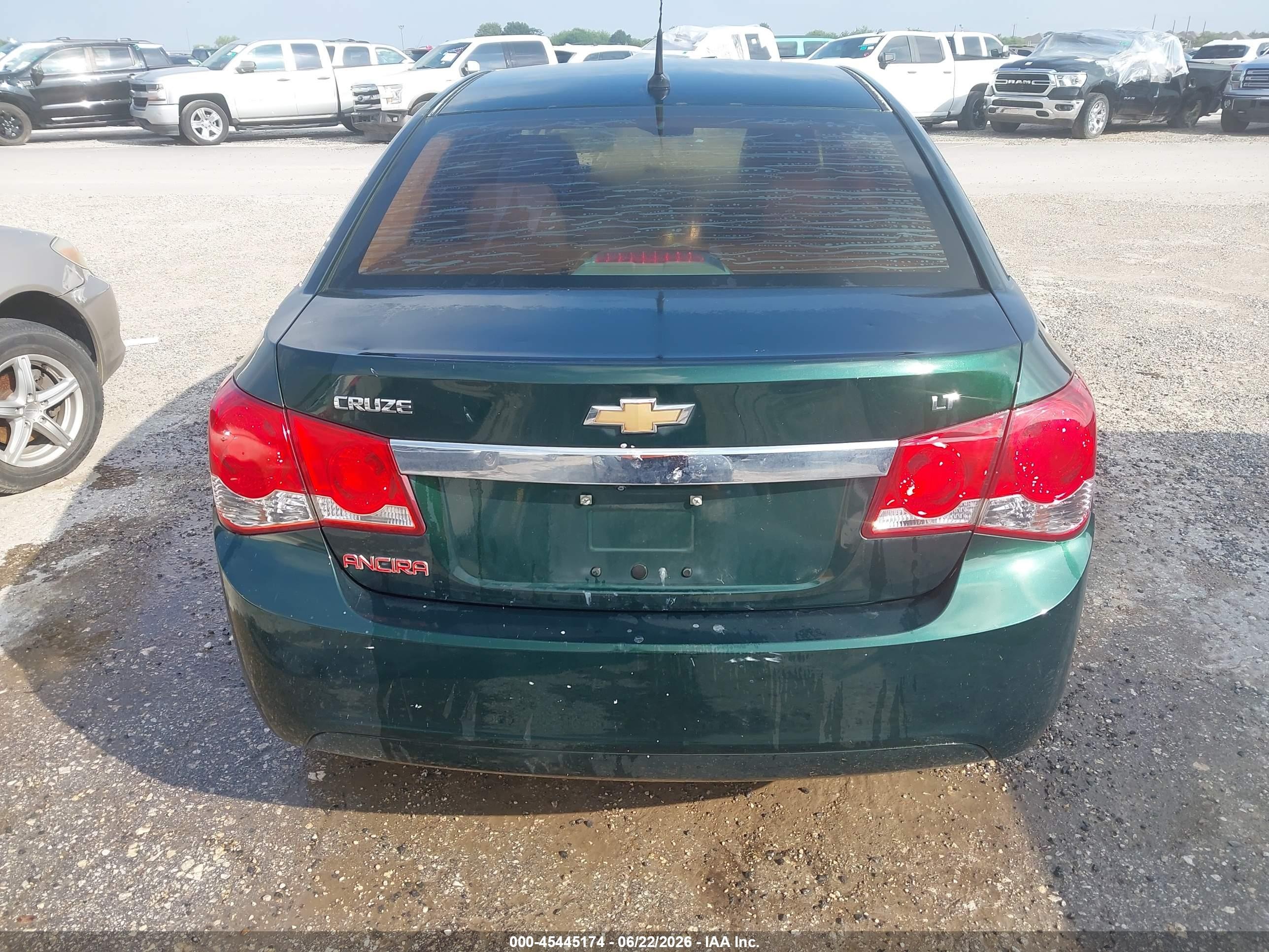 2014 Chevrolet Cruze 1lt Auto Green vin: 1G1PC5SB8E7163553