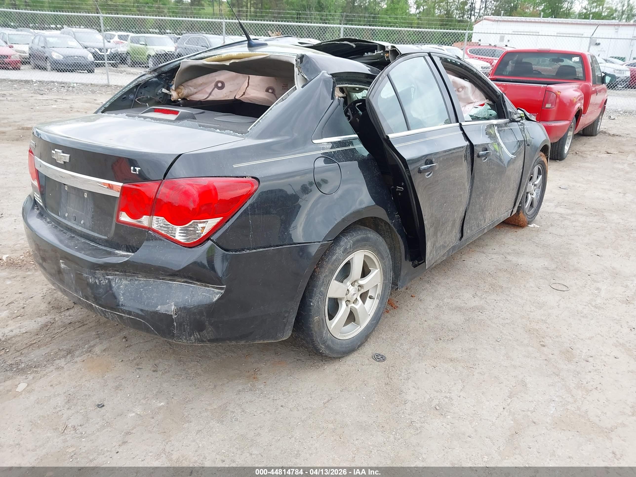 2014 Chevrolet Cruze 1lt Auto Black vin: 1G1PC5SB8E7180594