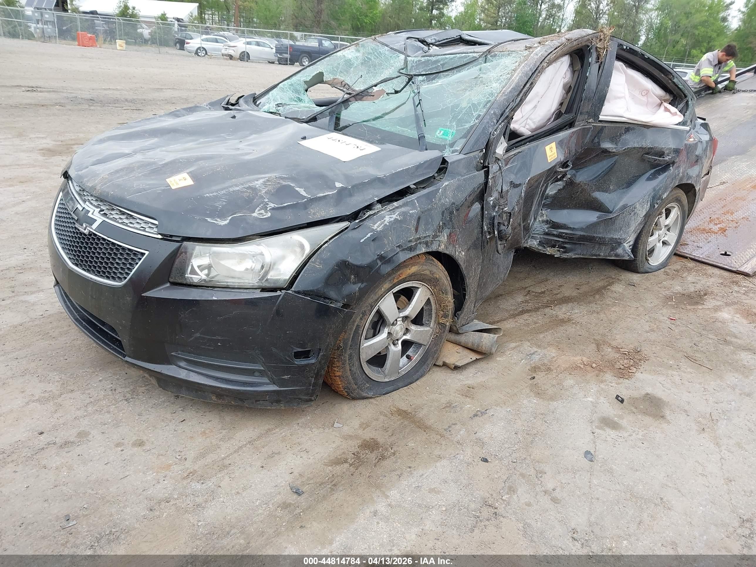 2014 Chevrolet Cruze 1lt Auto Black vin: 1G1PC5SB8E7180594