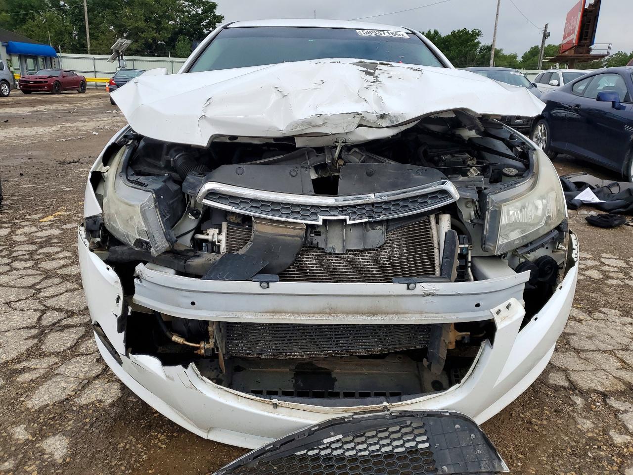 2014 Chevrolet Cruze Lt White vin: 1G1PC5SB8E7209107