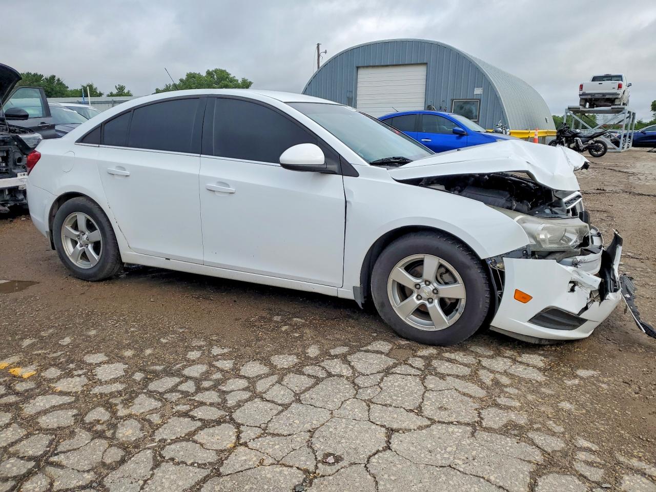 2014 Chevrolet Cruze Lt White vin: 1G1PC5SB8E7209107