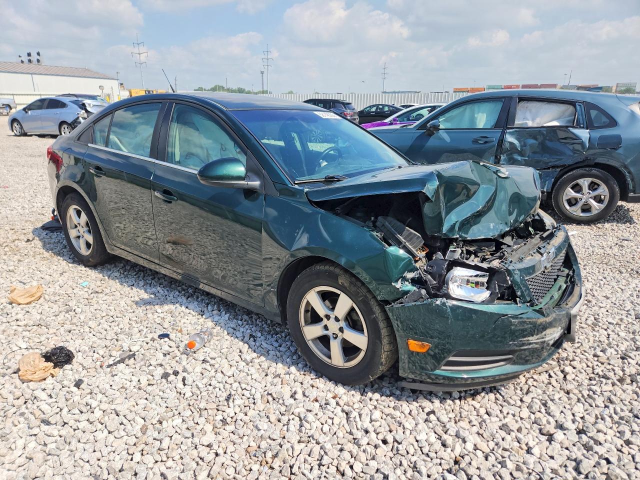 2014 Chevrolet Cruze Lt Green vin: 1G1PC5SB8E7230653