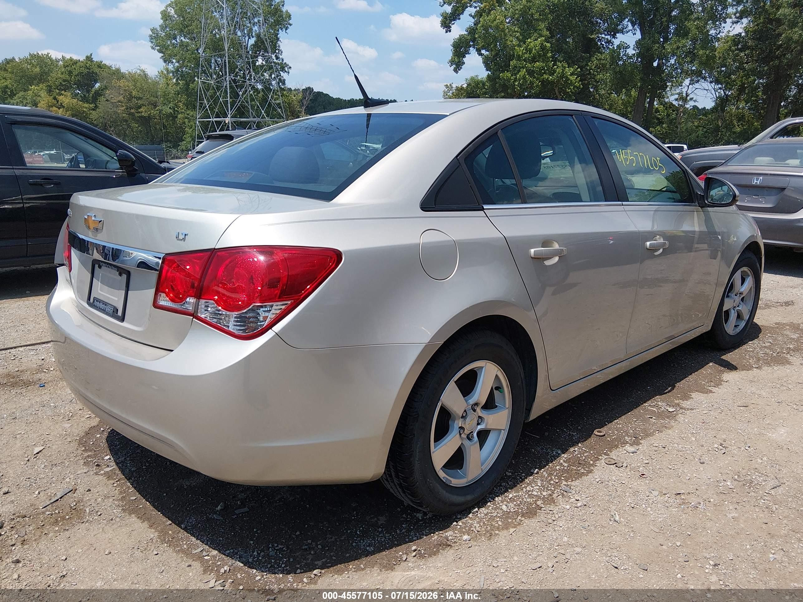 2014 Chevrolet Cruze 1lt Auto Gold vin: 1G1PC5SB8E7247307