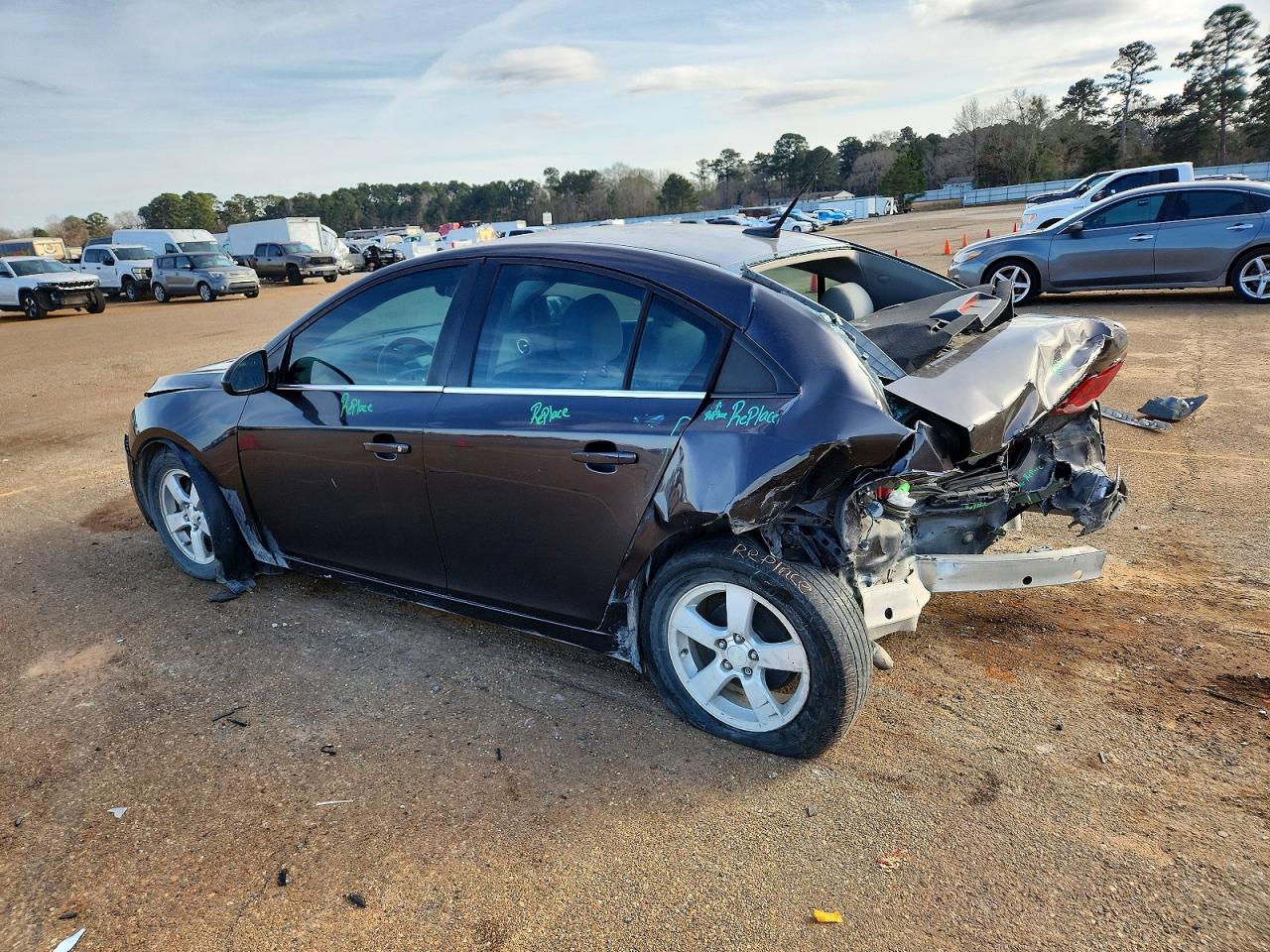 2014 Chevrolet Cruze Lt Black vin: 1G1PC5SB8E7306078