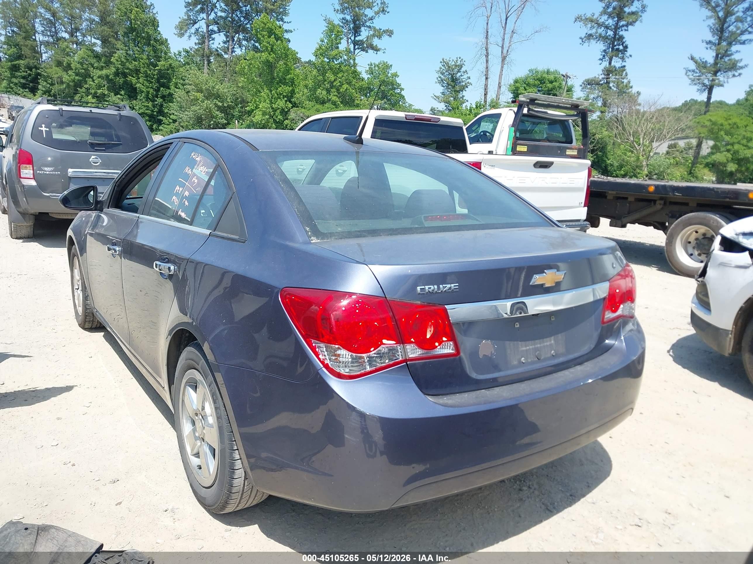 2014 Chevrolet Cruze 1lt Auto Gray vin: 1G1PC5SB8E7339744