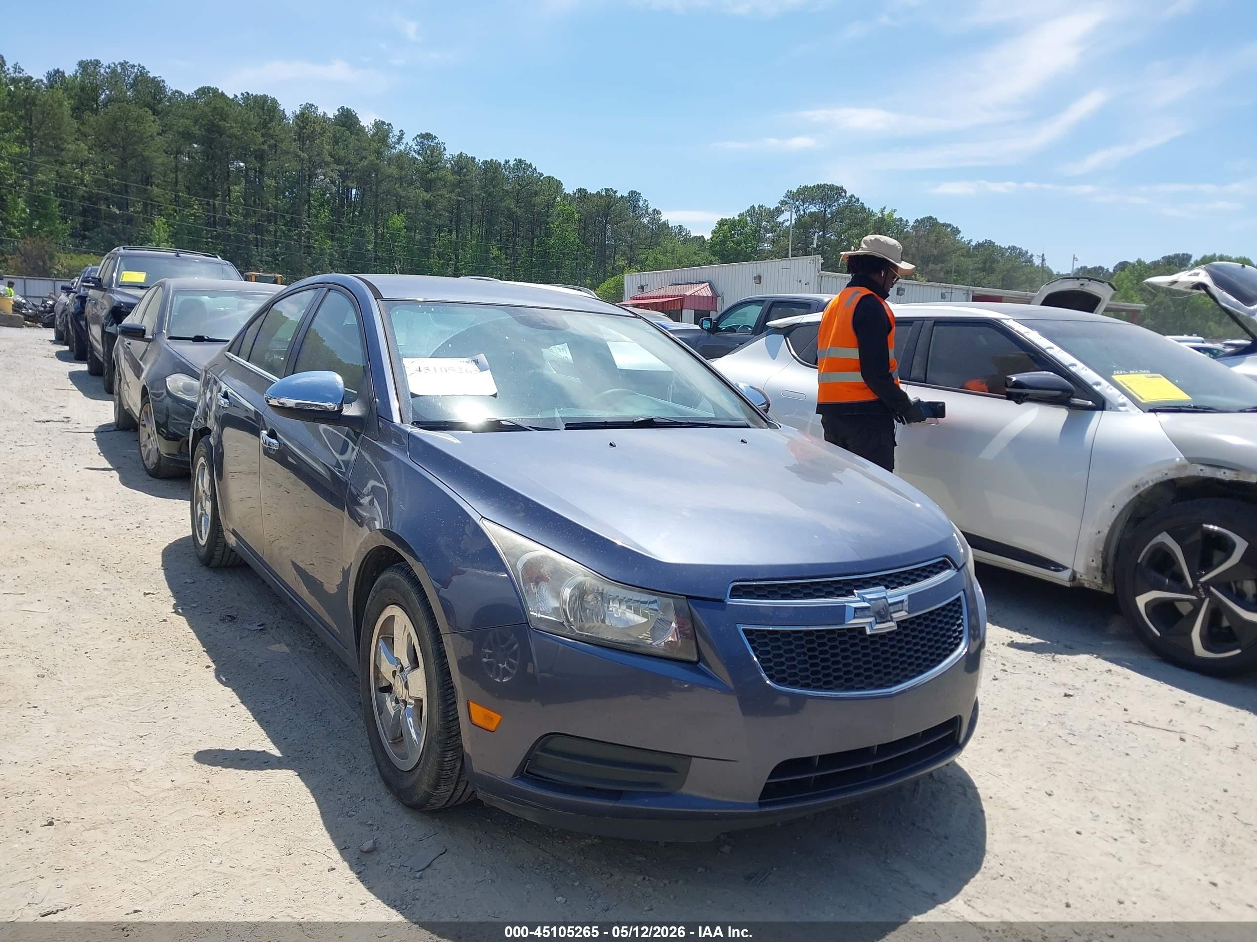 2014 Chevrolet Cruze 1lt Auto Gray vin: 1G1PC5SB8E7339744