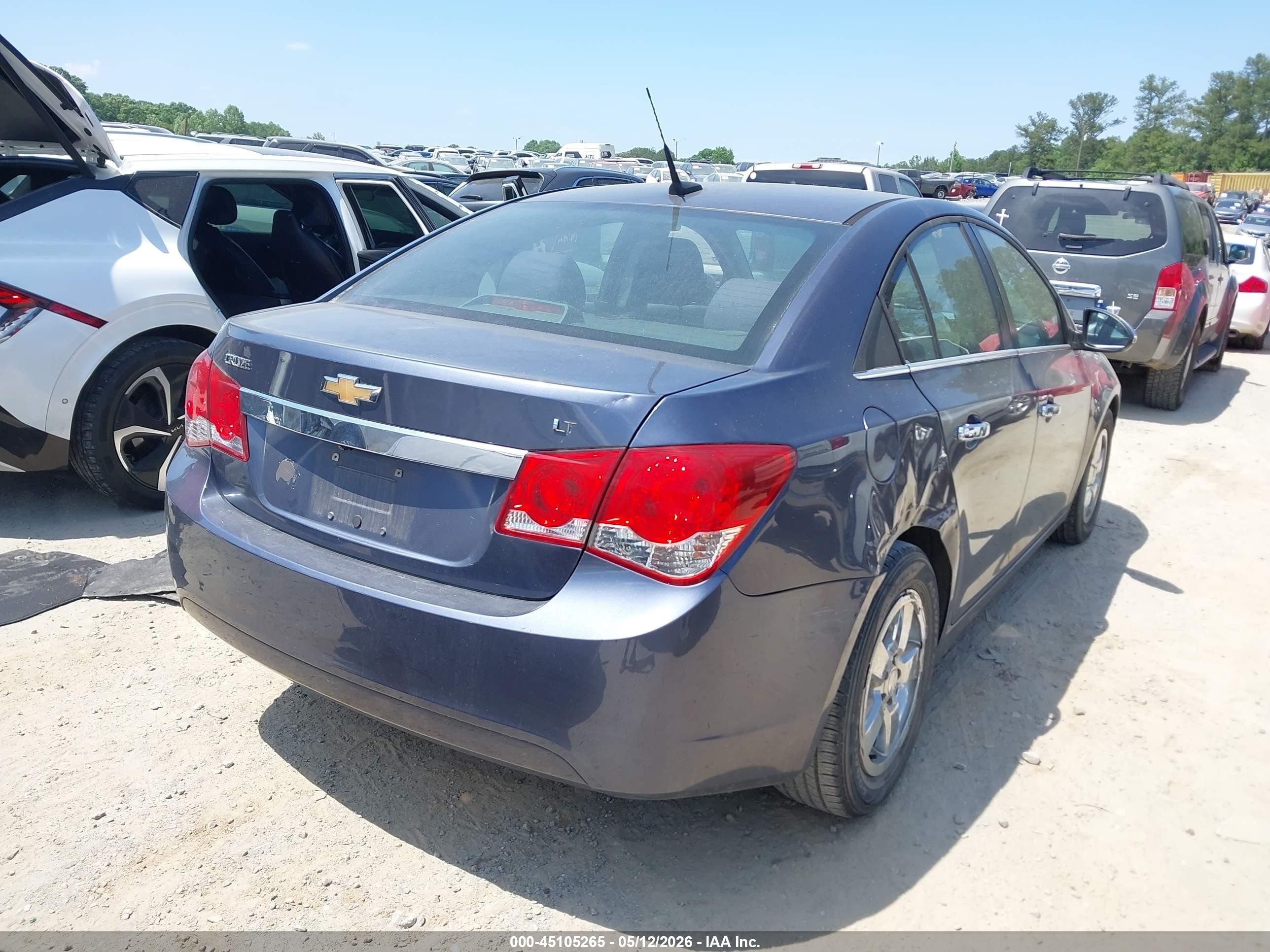 2014 Chevrolet Cruze 1lt Auto Gray vin: 1G1PC5SB8E7339744