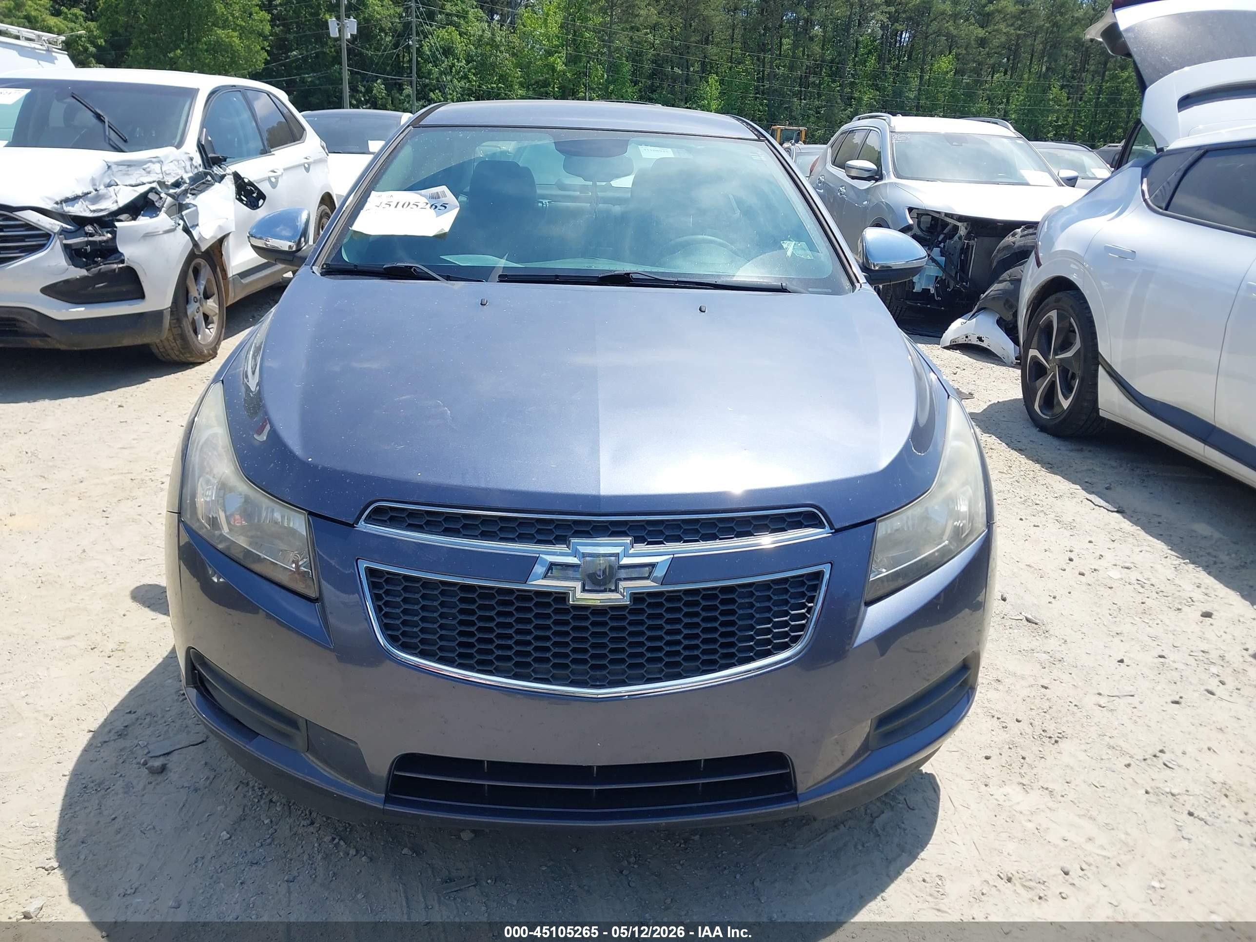 2014 Chevrolet Cruze 1lt Auto Gray vin: 1G1PC5SB8E7339744
