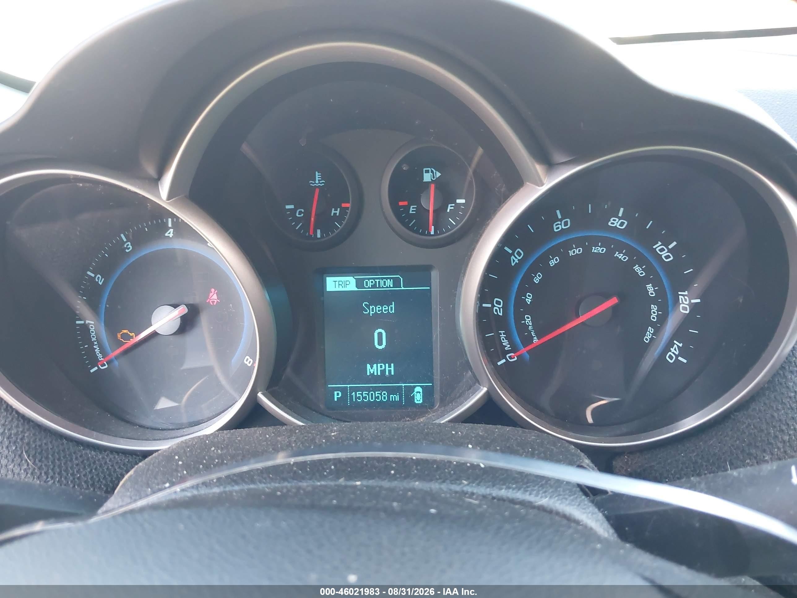 2014 Chevrolet Cruze 1lt Auto Белый vin: 1G1PC5SB8E7358102