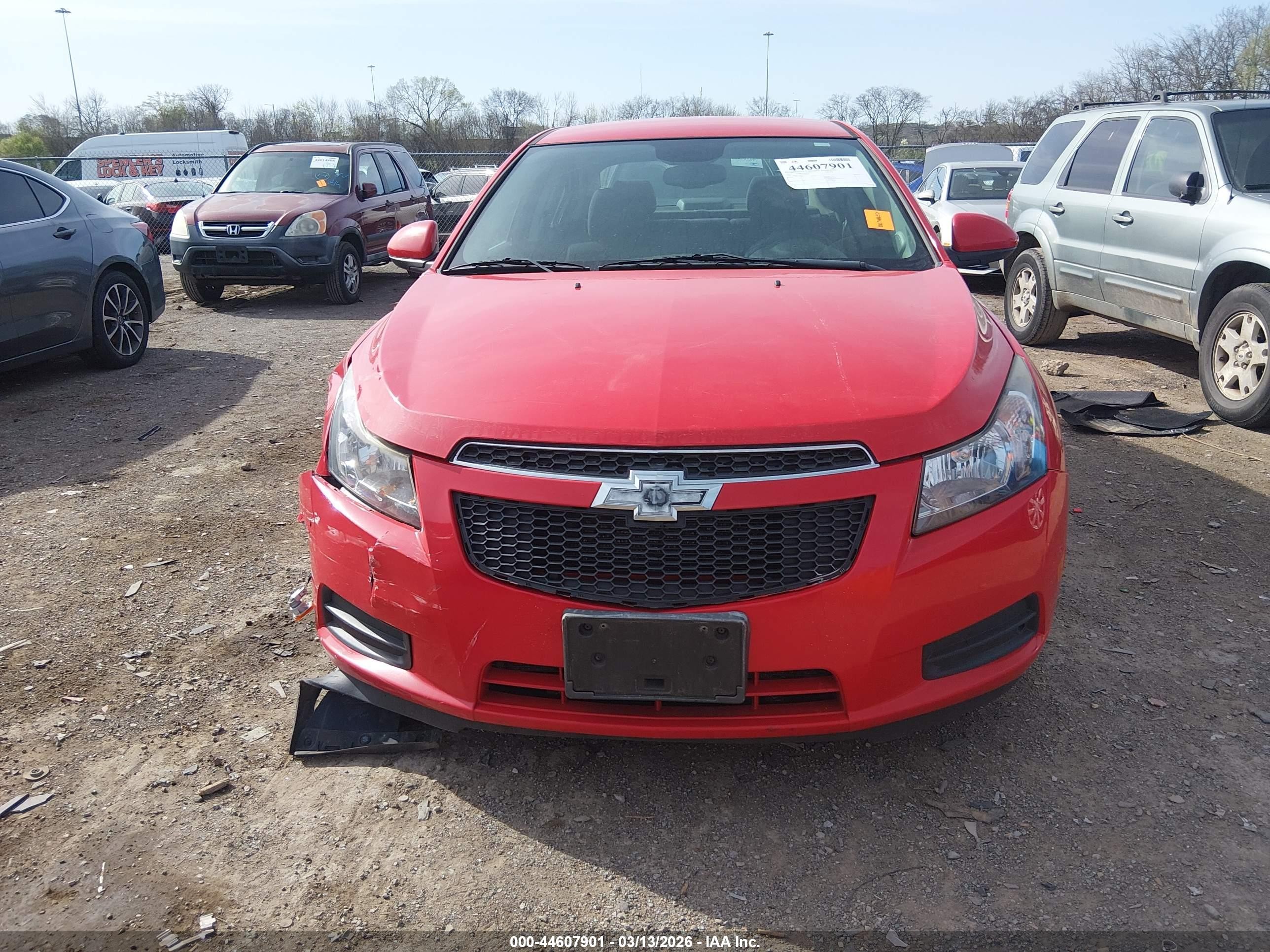 2014 Chevrolet Cruze 1lt Auto Red vin: 1G1PC5SB8E7362537