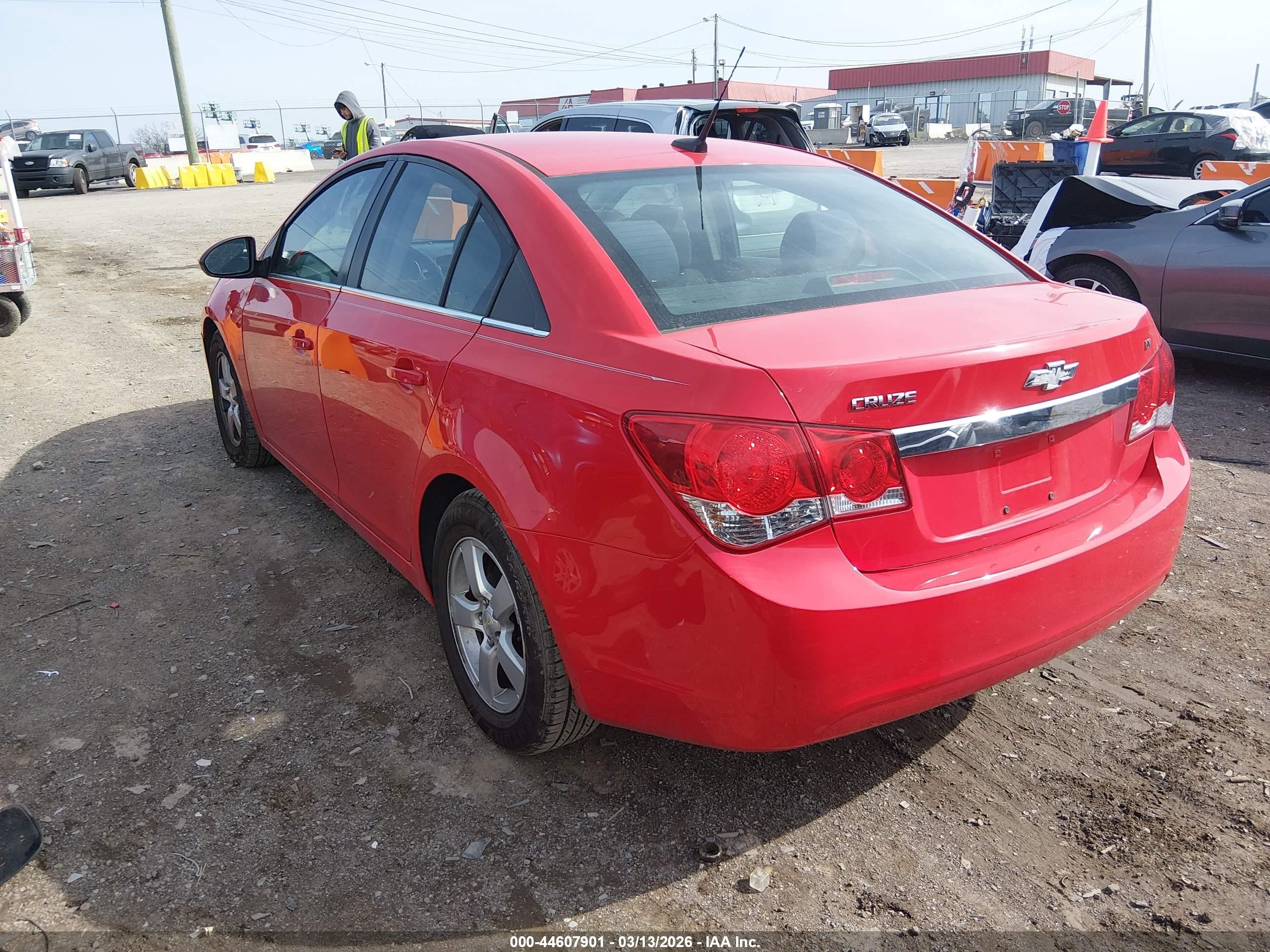 2014 Chevrolet Cruze 1lt Auto Red vin: 1G1PC5SB8E7362537
