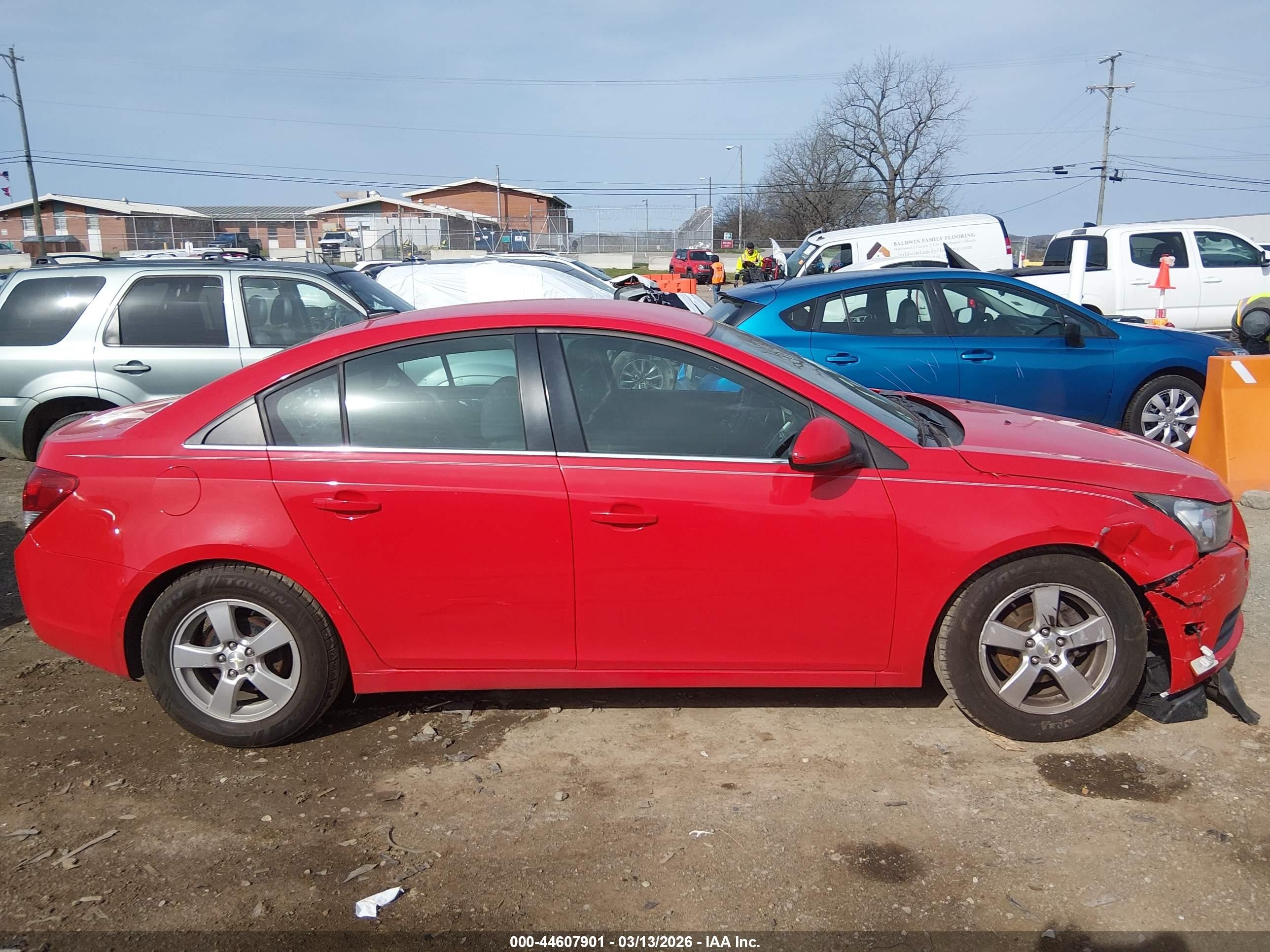 2014 Chevrolet Cruze 1lt Auto Red vin: 1G1PC5SB8E7362537