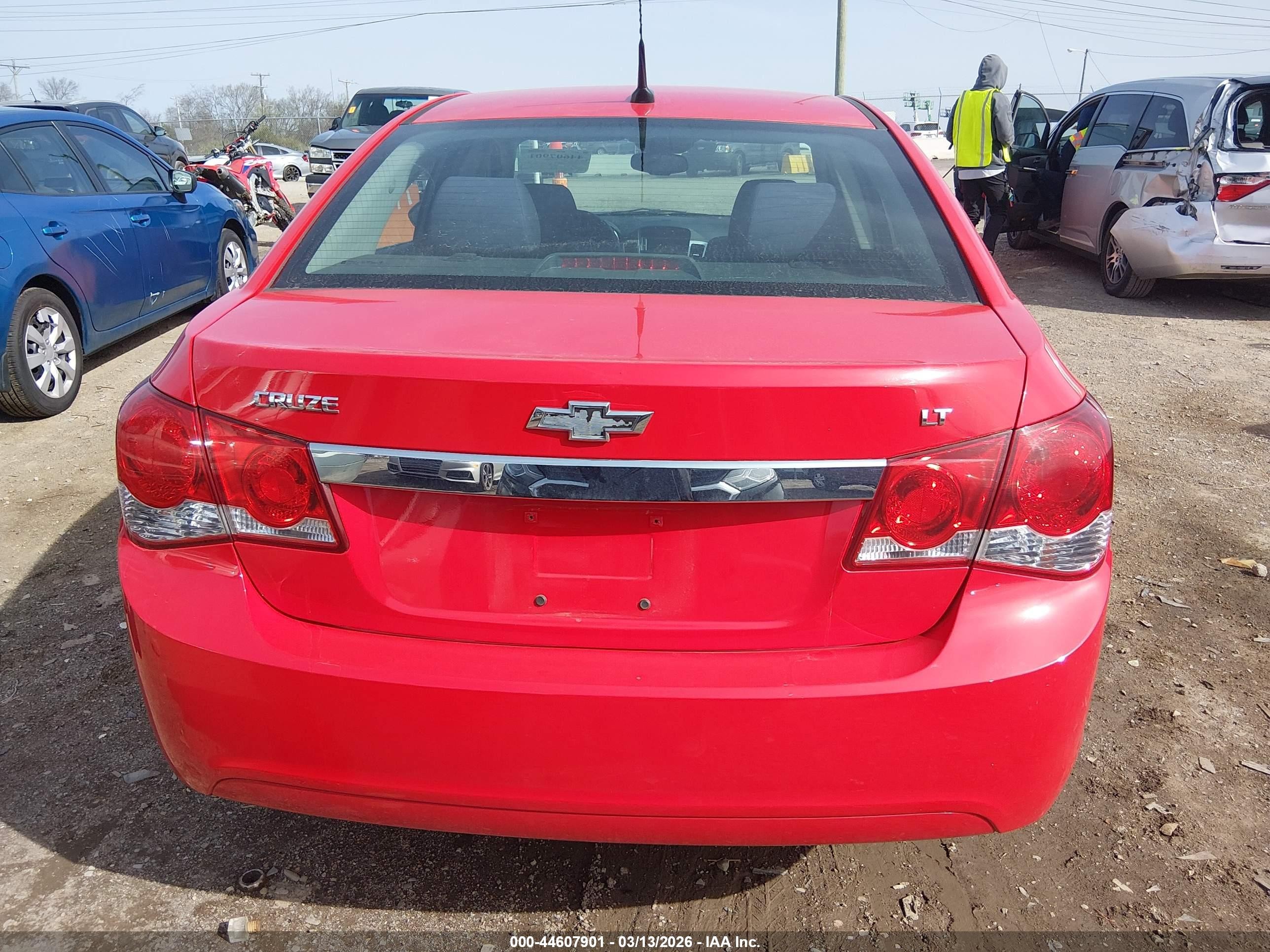 2014 Chevrolet Cruze 1lt Auto Red vin: 1G1PC5SB8E7362537