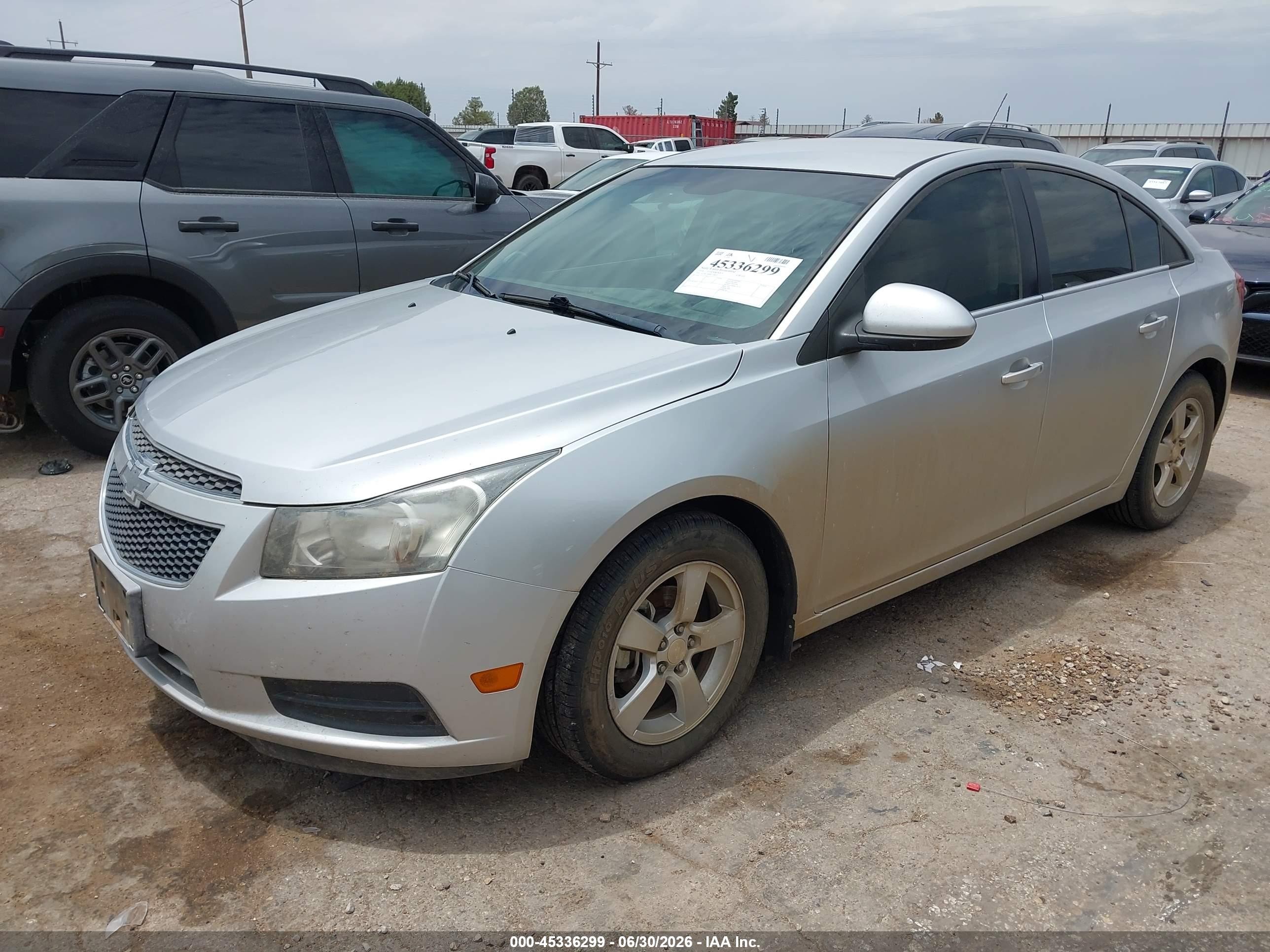 2014 Chevrolet Cruze 1lt Auto Silver vin: 1G1PC5SB8E7398325