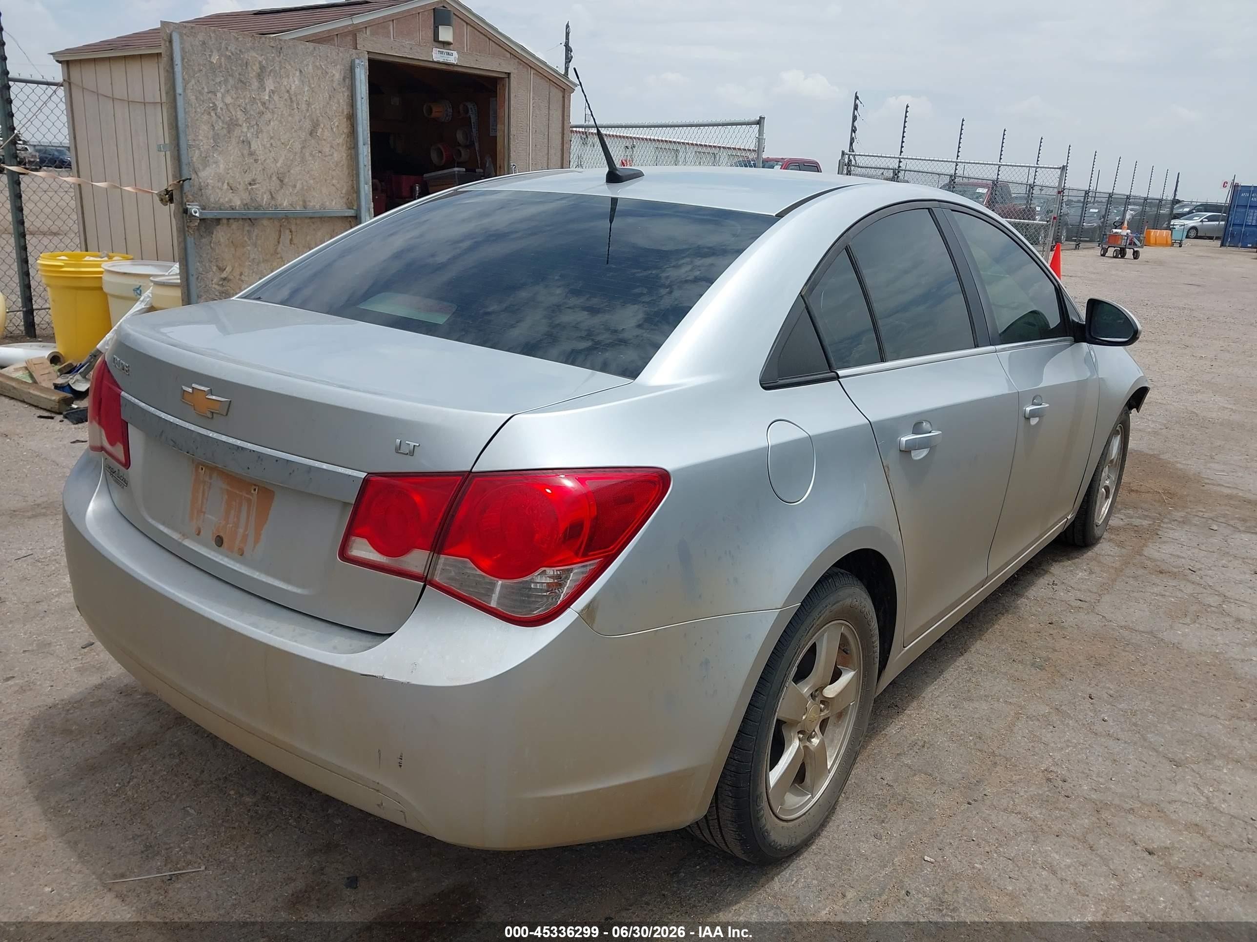 2014 Chevrolet Cruze 1lt Auto Silver vin: 1G1PC5SB8E7398325