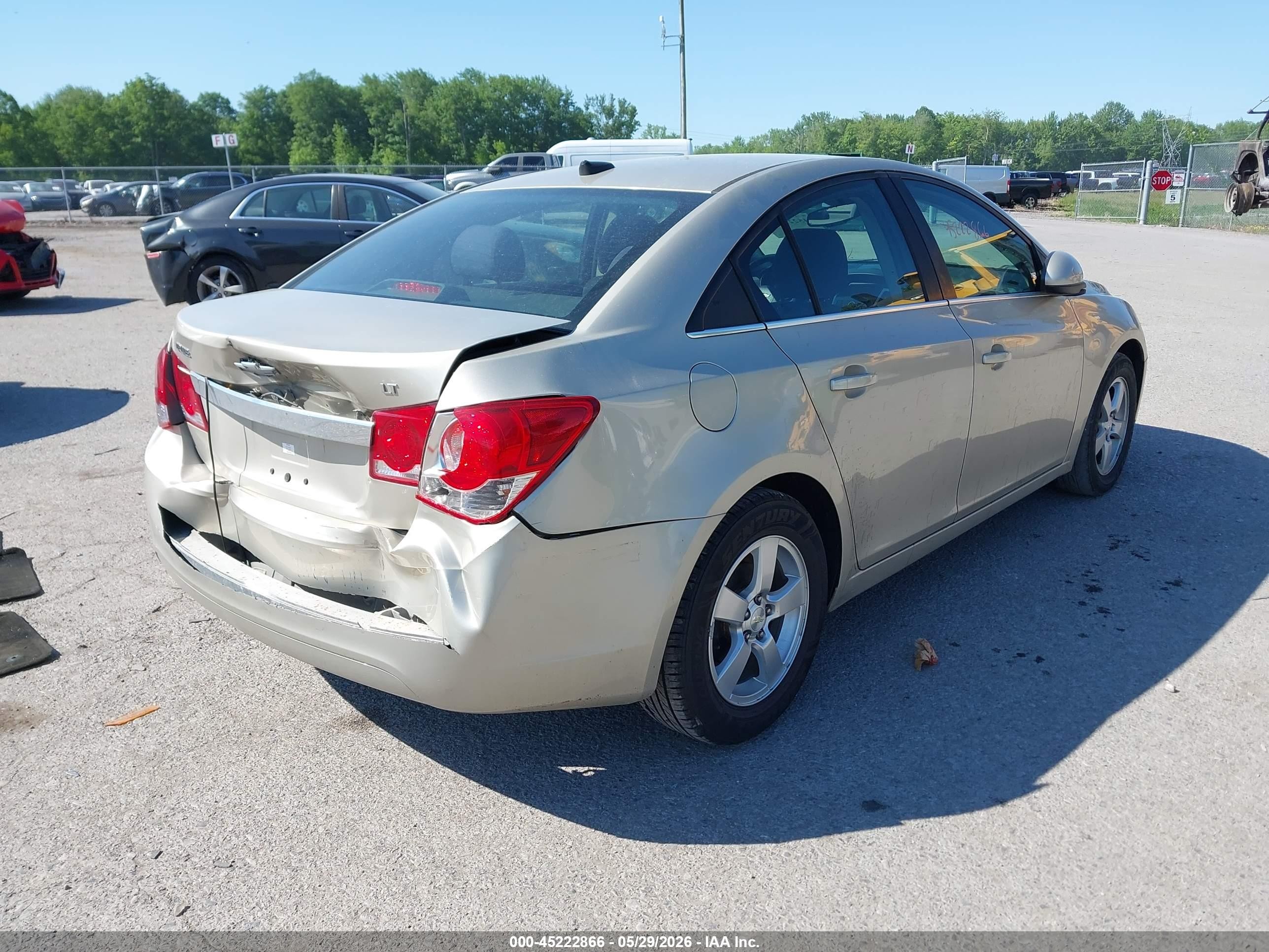 2014 Chevrolet Cruze 1lt Auto Tan vin: 1G1PC5SB8E7424745