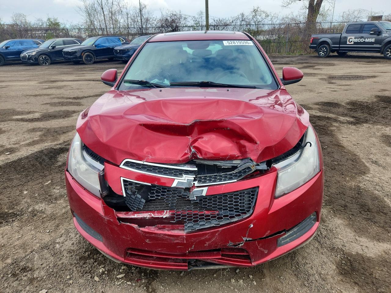 2014 Chevrolet Cruze Lt Burgundy vin: 1G1PC5SB8E7435213