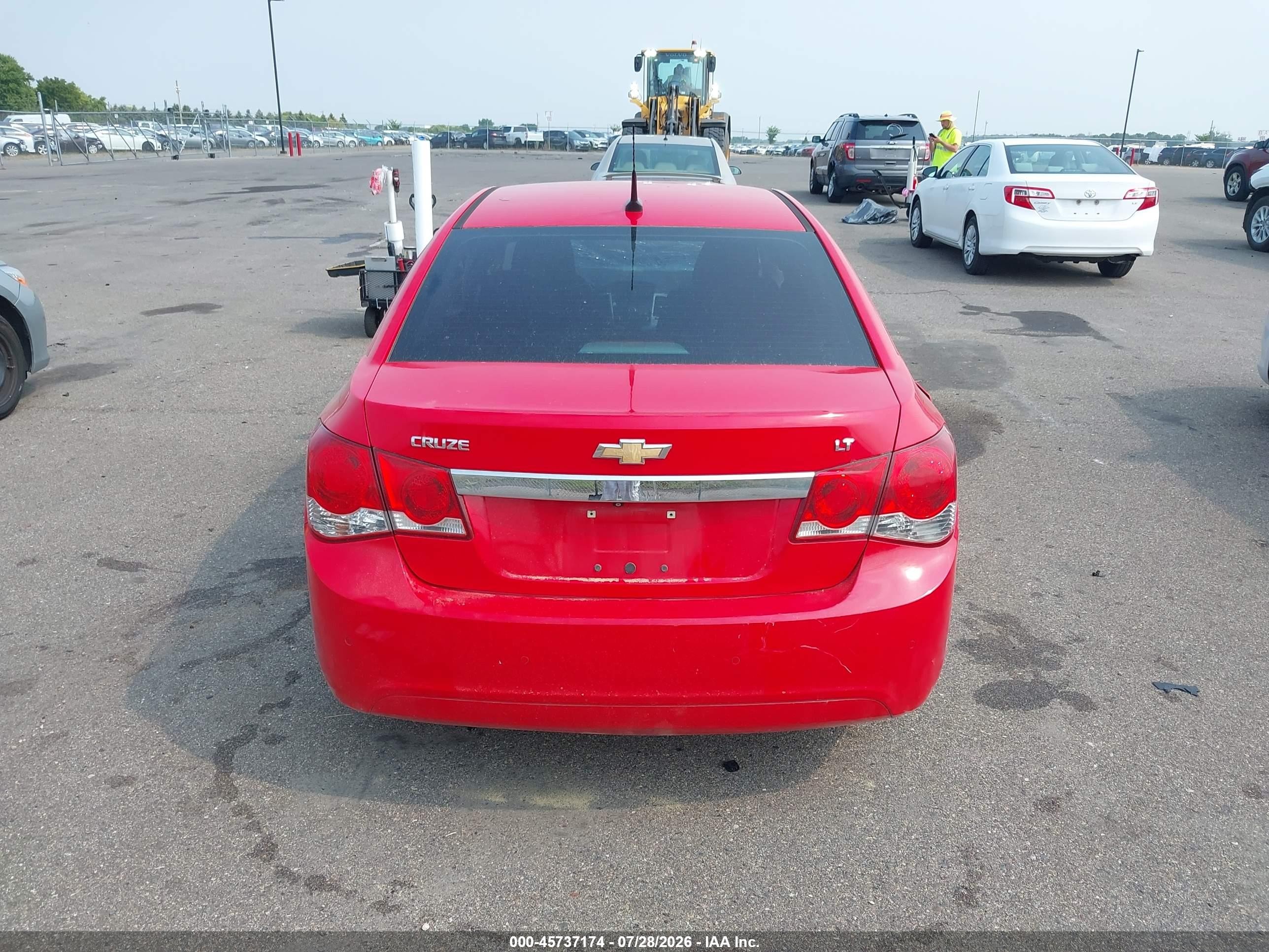 2014 Chevrolet Cruze 1lt Auto Red vin: 1G1PC5SB8E7482953