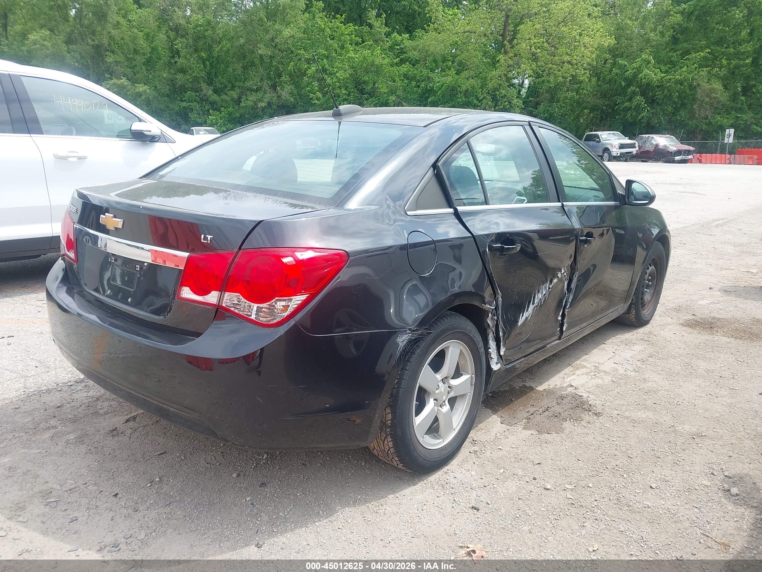 2015 Chevrolet Cruze 1lt Auto Black vin: 1G1PC5SB8F7112524