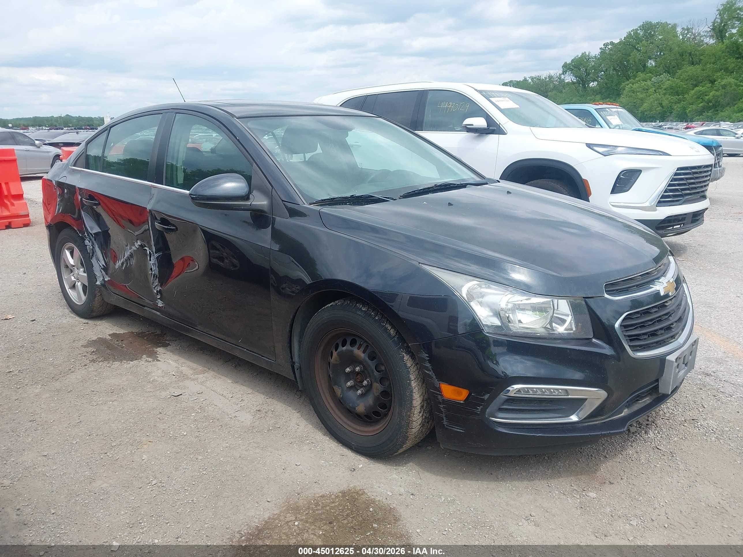 2015 Chevrolet Cruze 1lt Auto Черный vin: 1G1PC5SB8F7112524