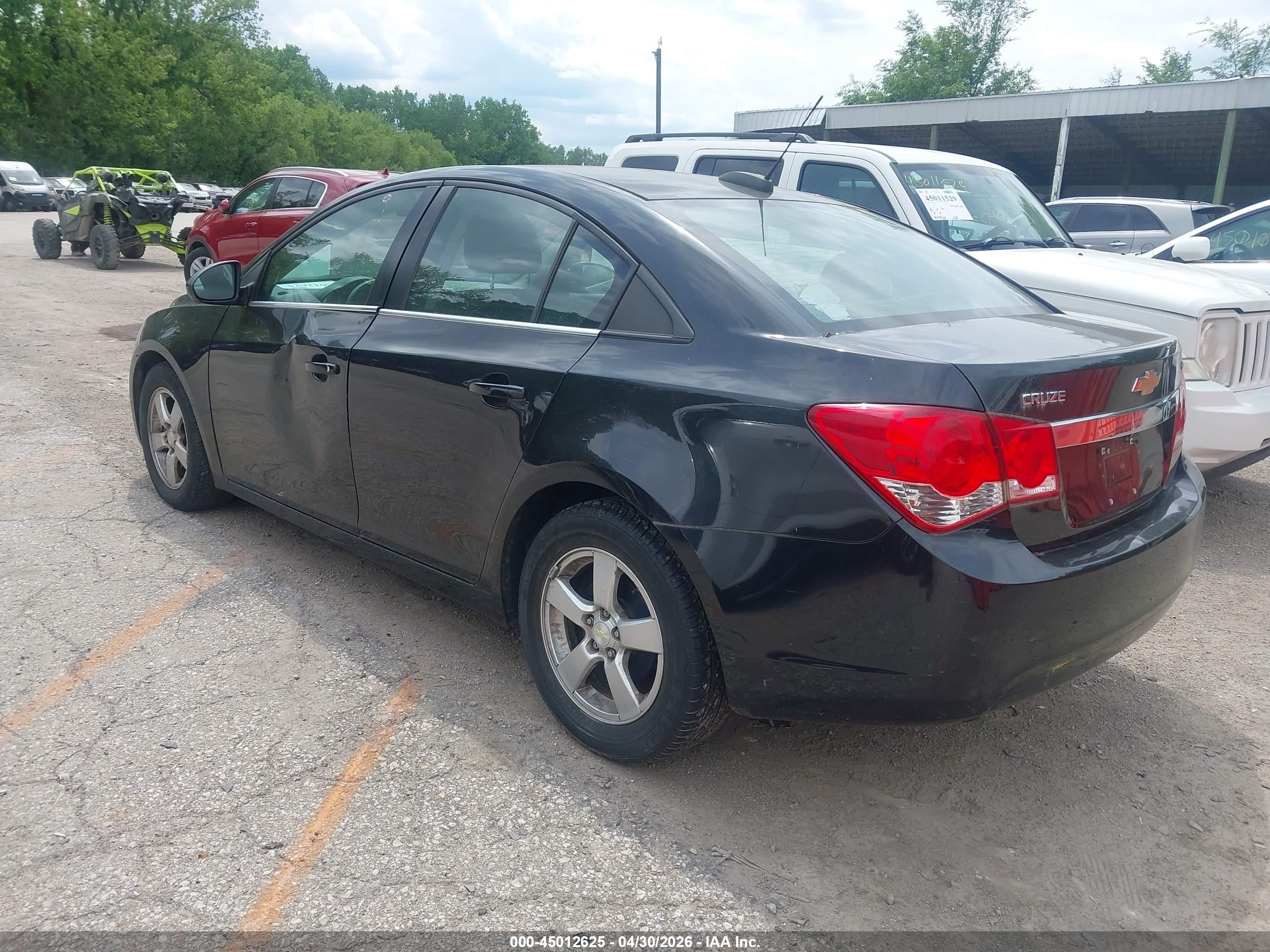 2015 Chevrolet Cruze 1lt Auto Black vin: 1G1PC5SB8F7112524
