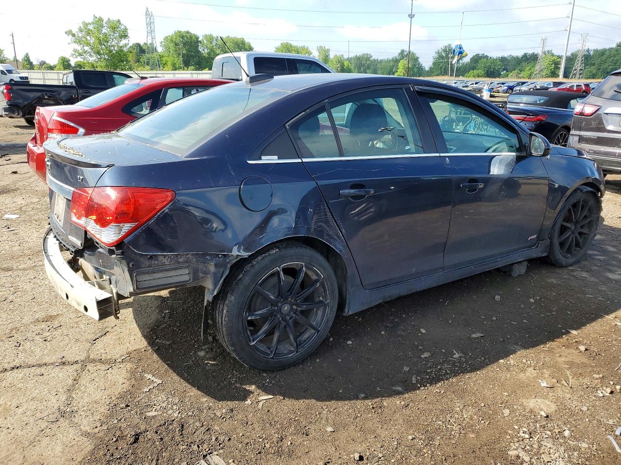2015 Chevrolet Cruze Lt Синий vin: 1G1PC5SB8F7120056
